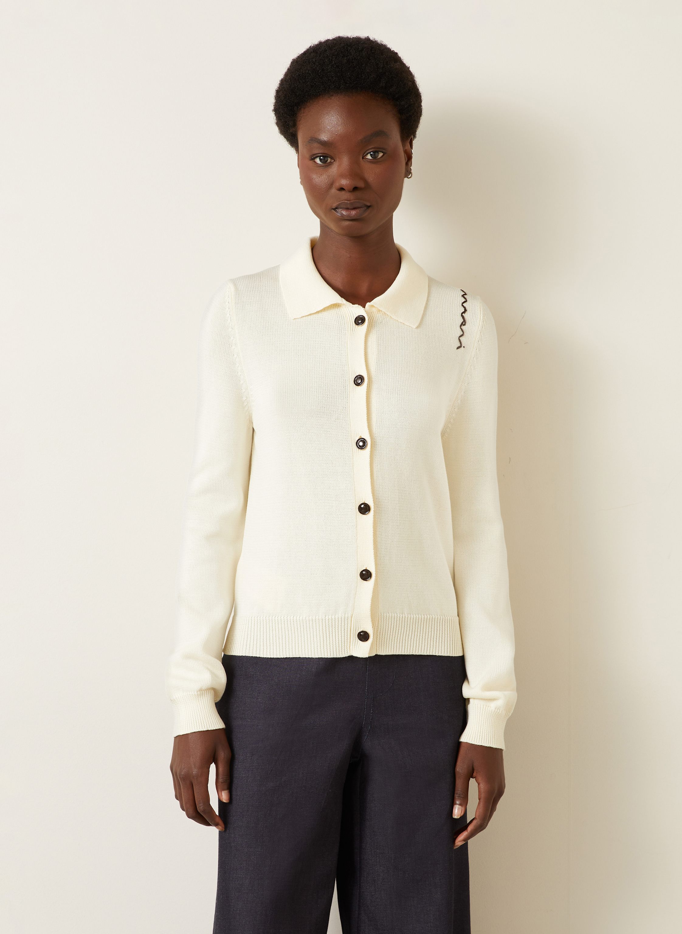 Thumbnail - Marni Strickjacke weiss
