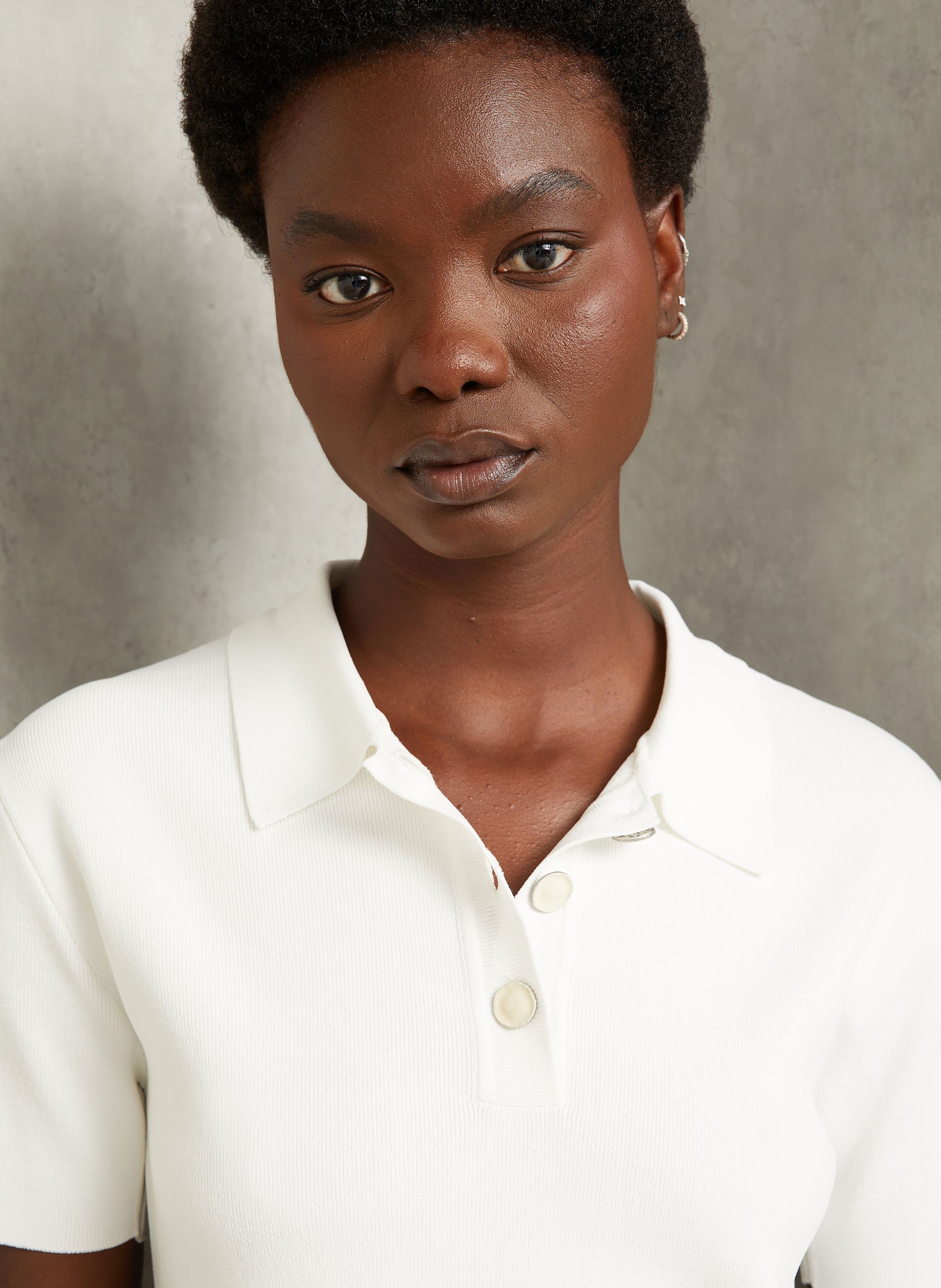 Thumbnail - Marni Strick-Poloshirt weiss