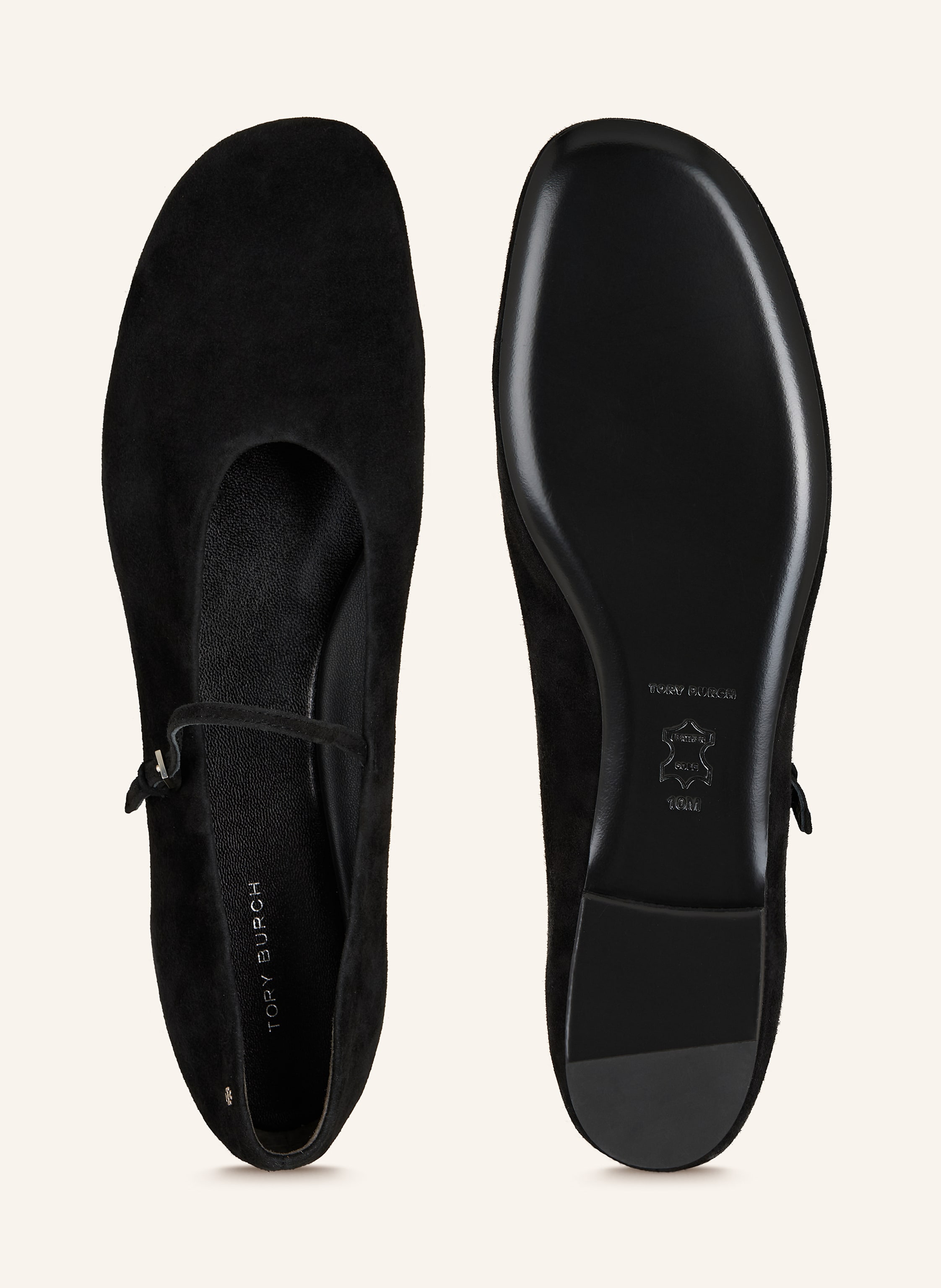 Thumbnail - Tory Burch Mary-Jane-Ballerinas schwarz