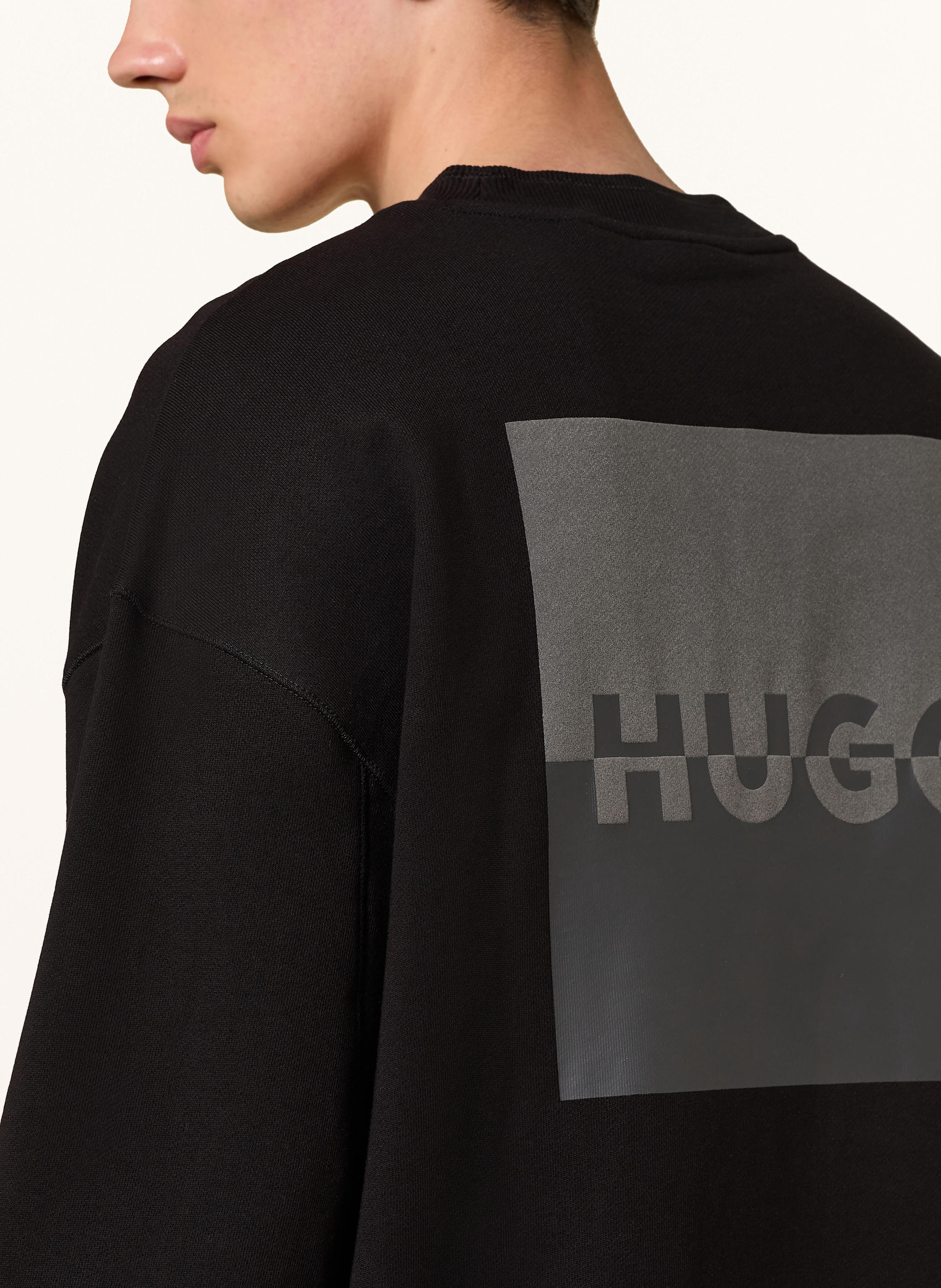 Thumbnail - Hugo Sweatshirt Dusplited schwarz