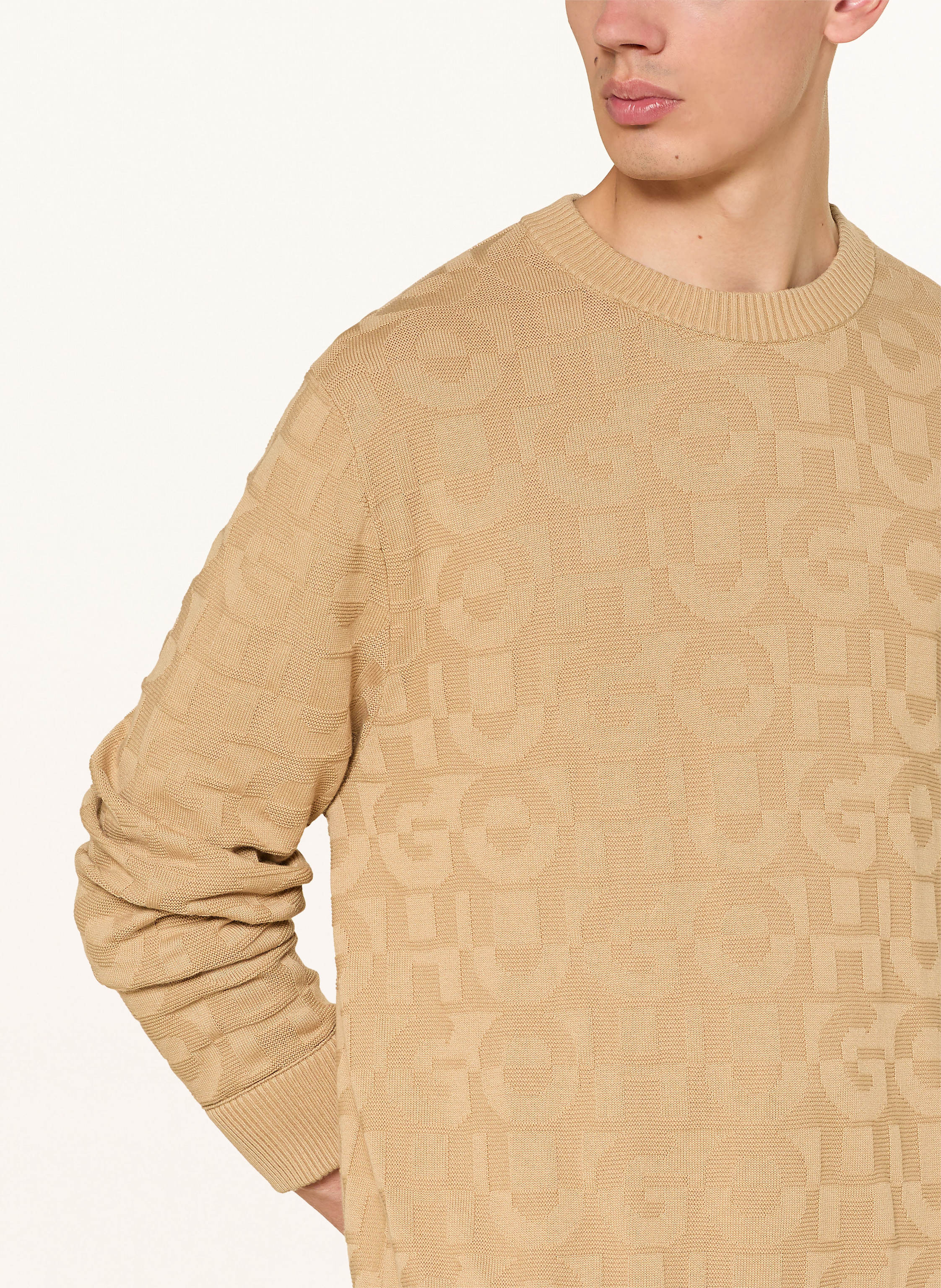 Thumbnail - Hugo Pullover Splittum beige
