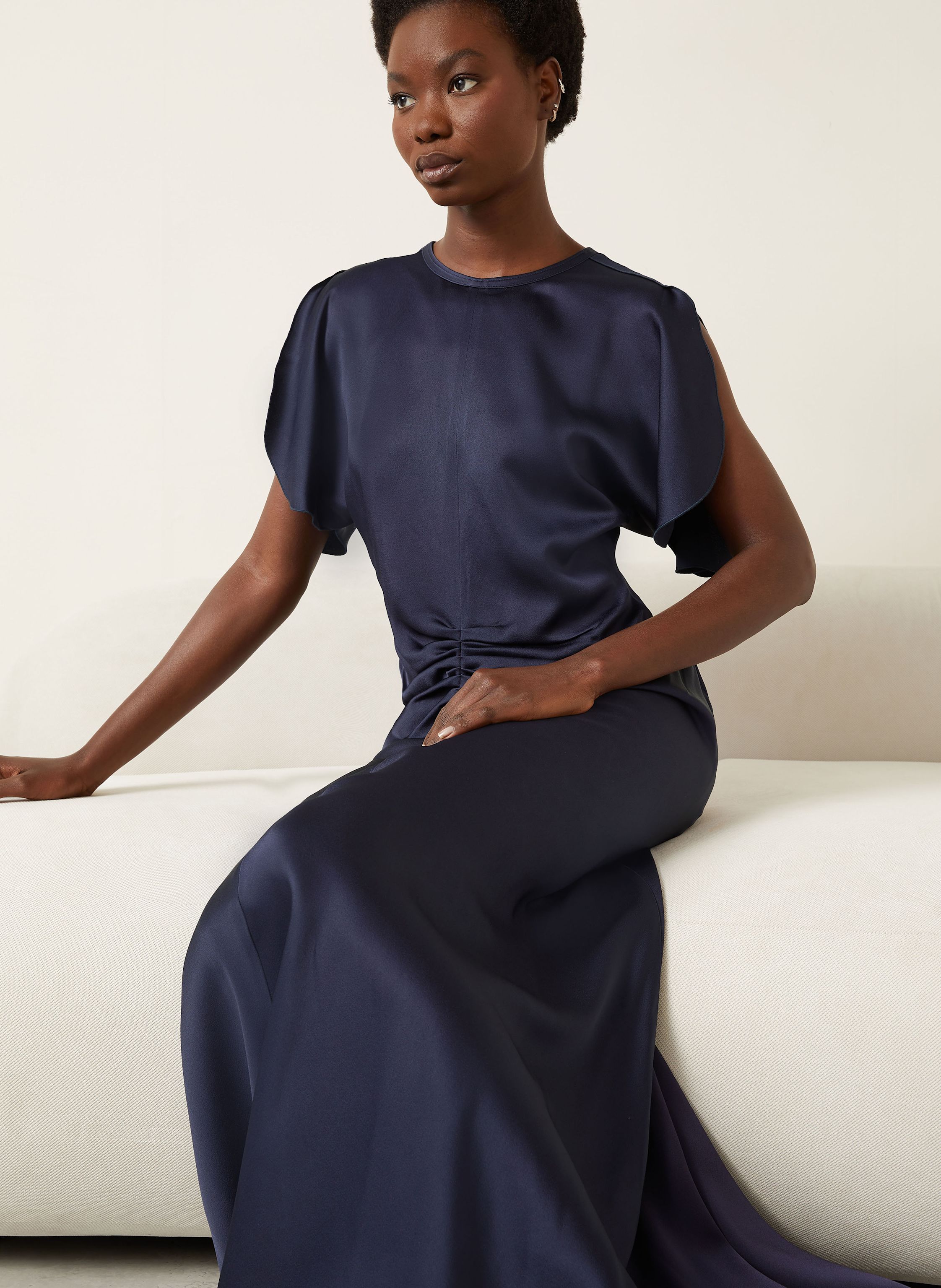 Thumbnail - Victoria Beckham Abendkleid Aus Satin blau