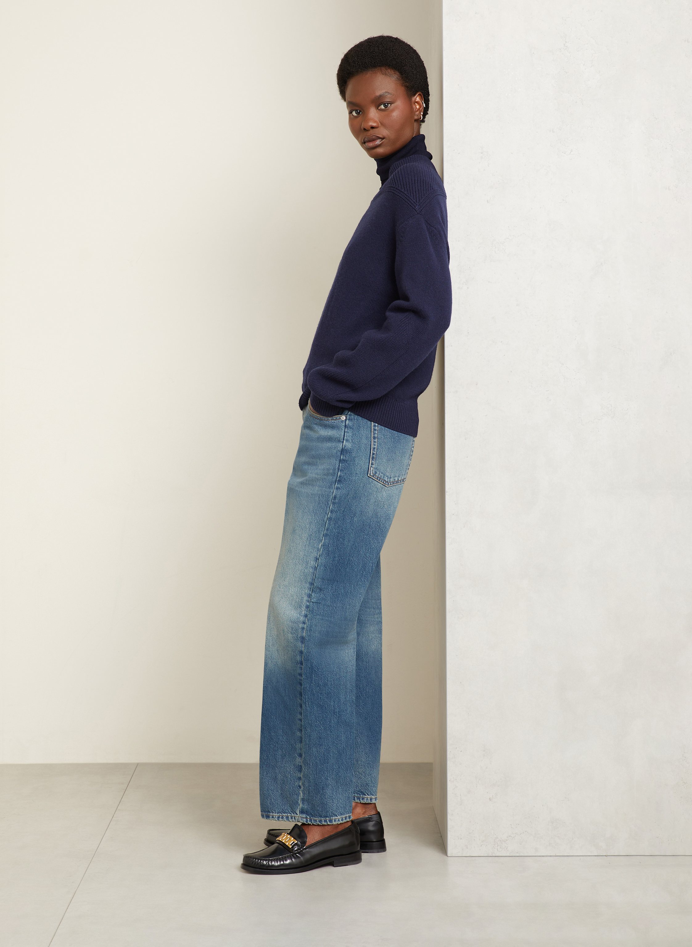 Thumbnail - Victoria Beckham Straight Jeans Nernie blau