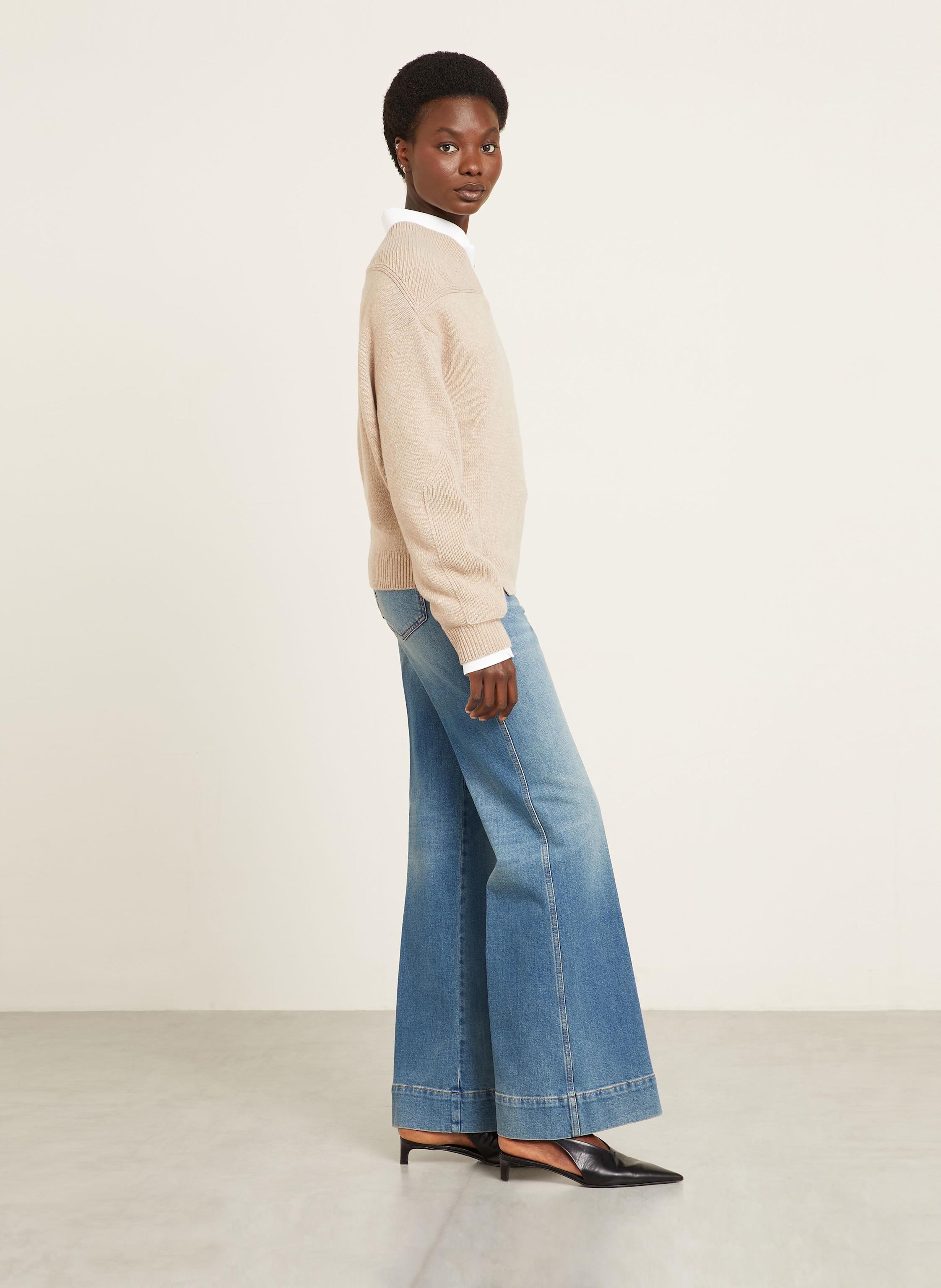 Thumbnail - Victoria Beckham Bootcut Jeans Alina blau