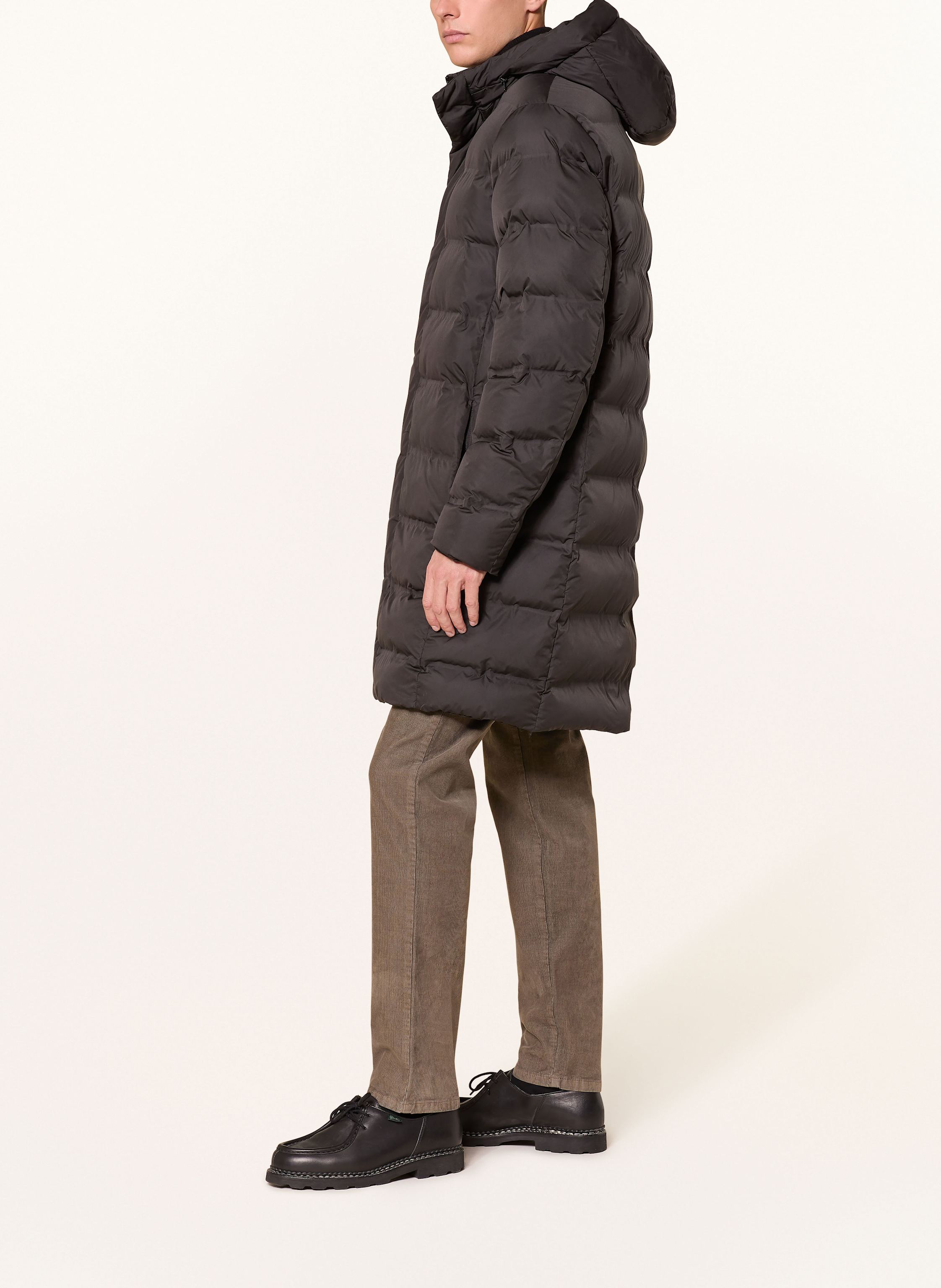 Thumbnail - Strokesman's Steppmantel Mit Dupont™ Sorona®-Isolierung Und Abnehmbarer Kapuze schwarz