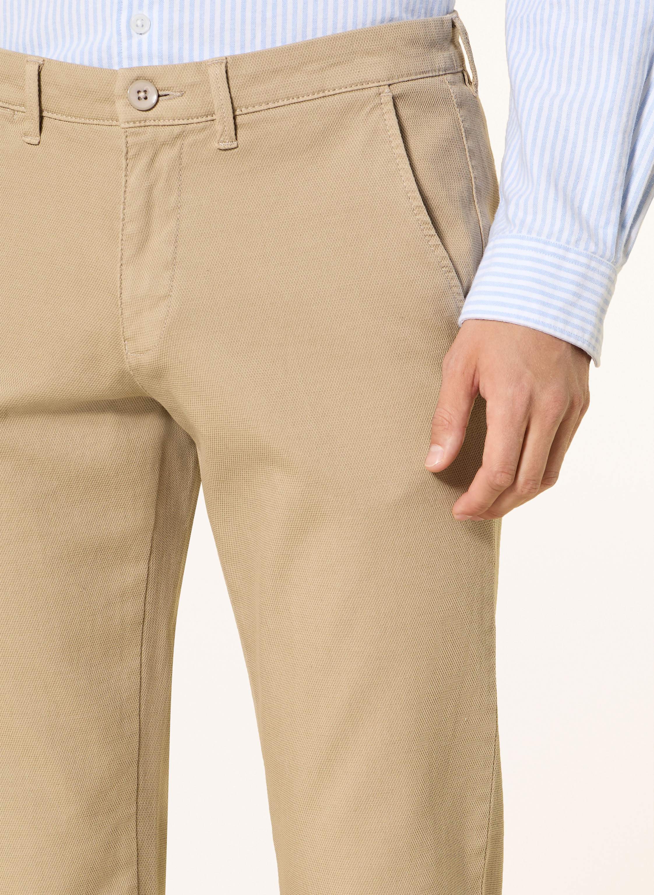 Thumbnail - Strokesman's Piqué-Chino Slim Fit beige
