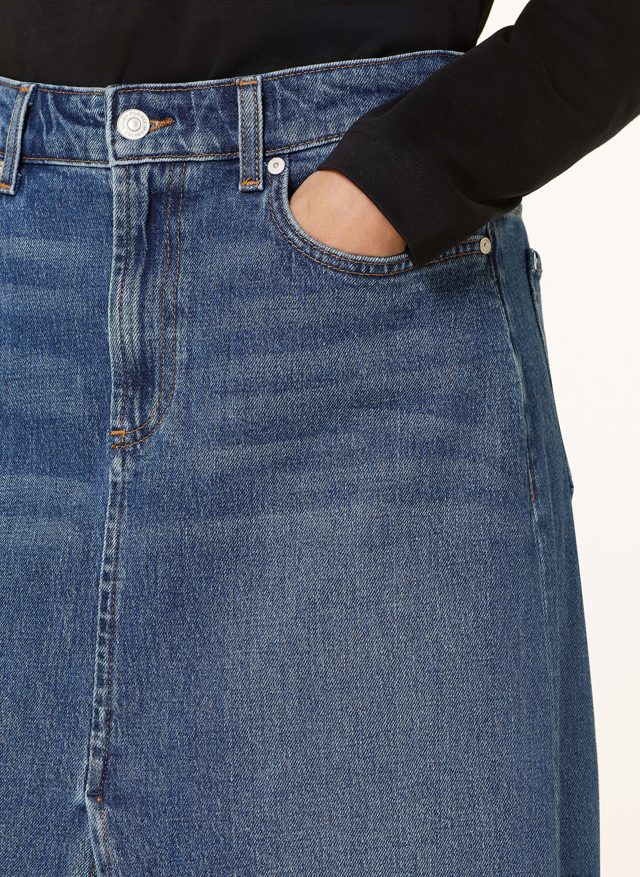 Thumbnail - 7 For All Mankind Jeansrock Amber blau