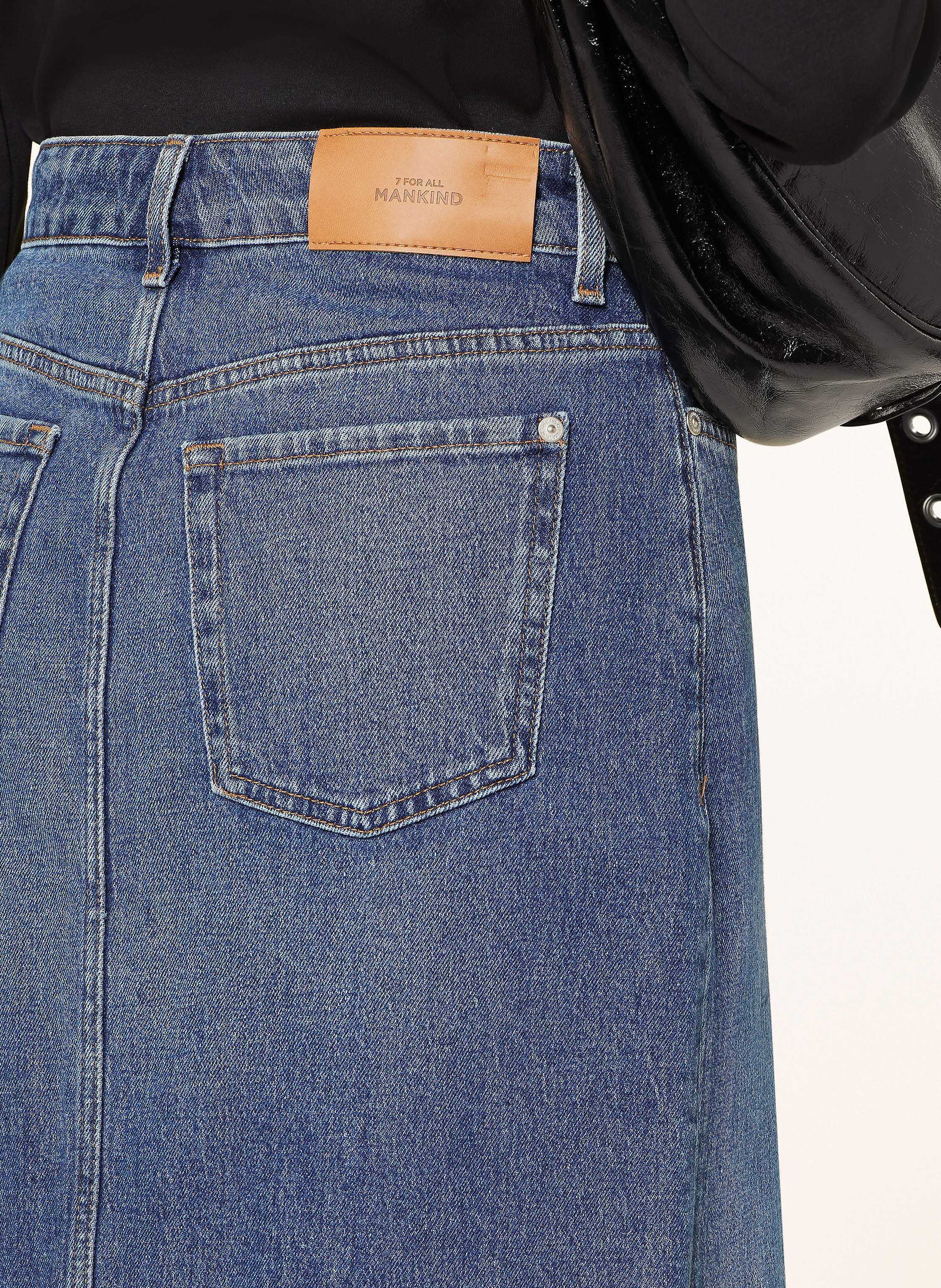 Thumbnail - 7 For All Mankind Jeansrock Amber blau