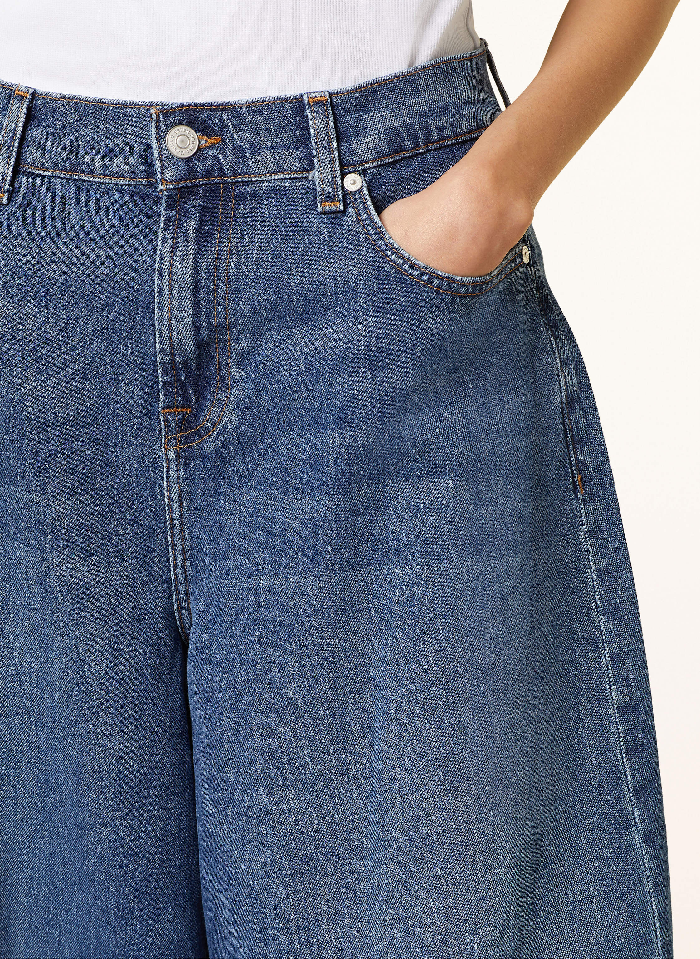 Thumbnail - 7 For All Mankind Barrel Jeans Balloon blau