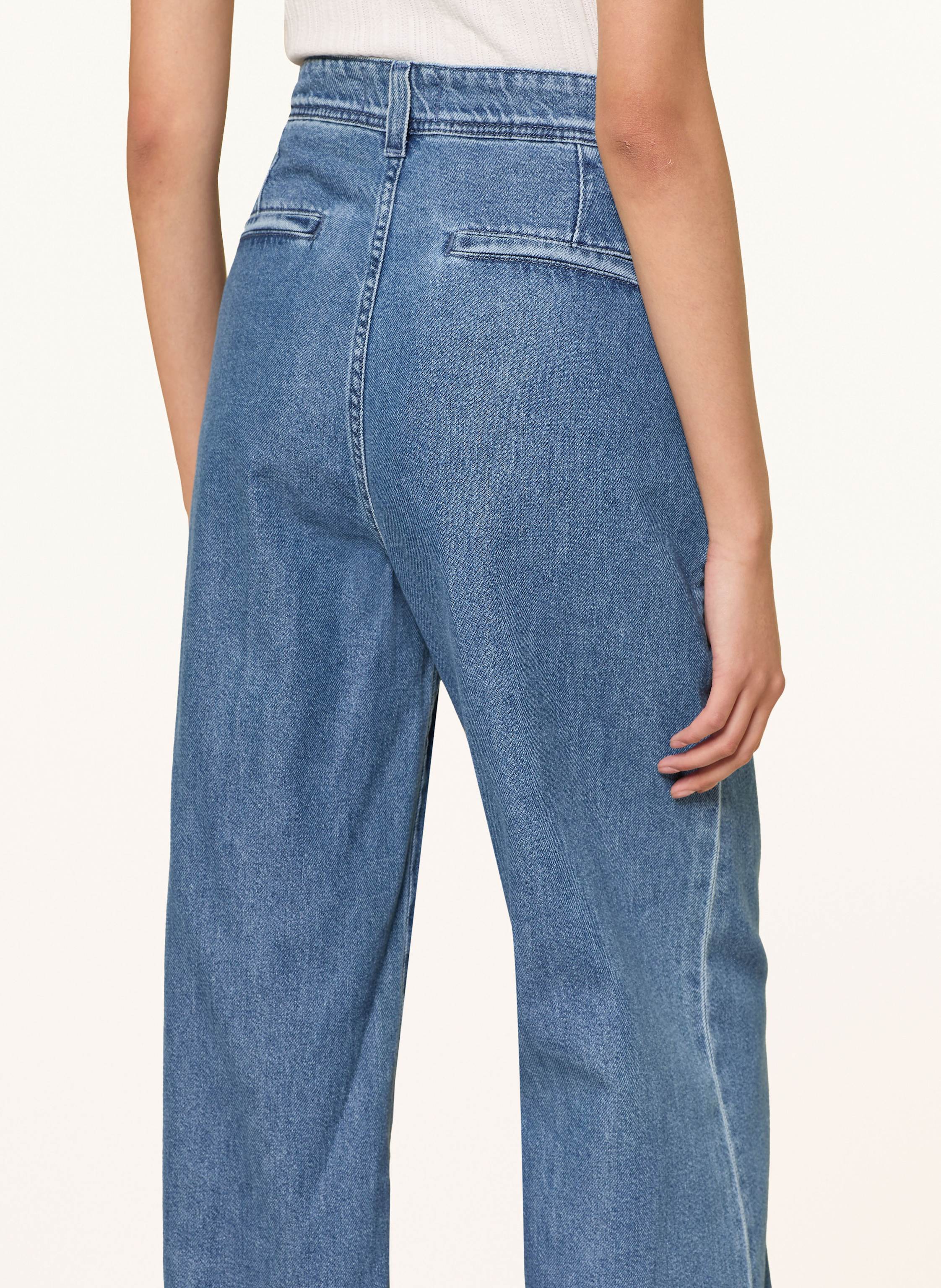 Thumbnail - 7 For All Mankind Wide Leg Jeans Pleated Trouser blau