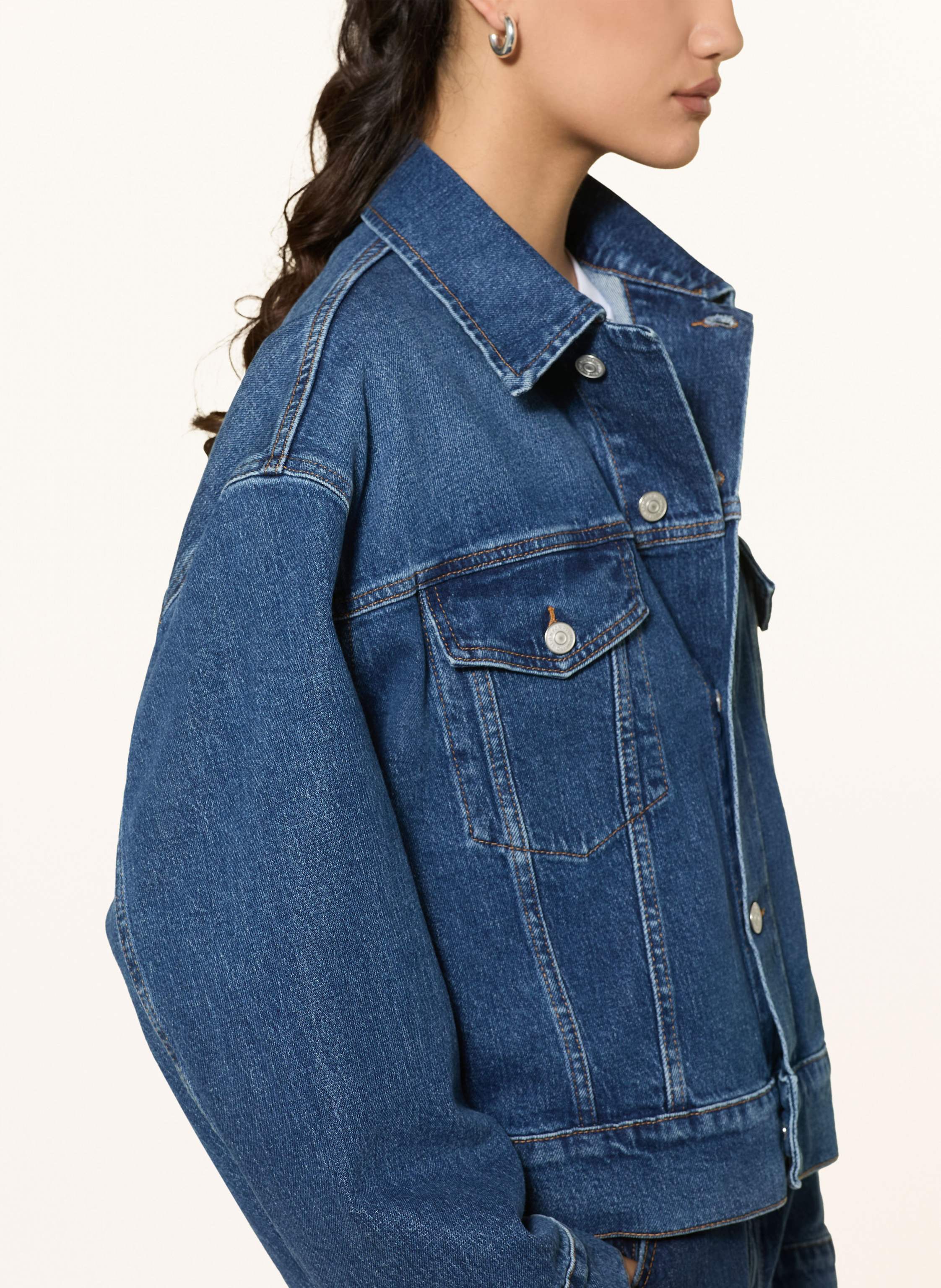 Thumbnail - 7 For All Mankind Jeansjacke Oli blau