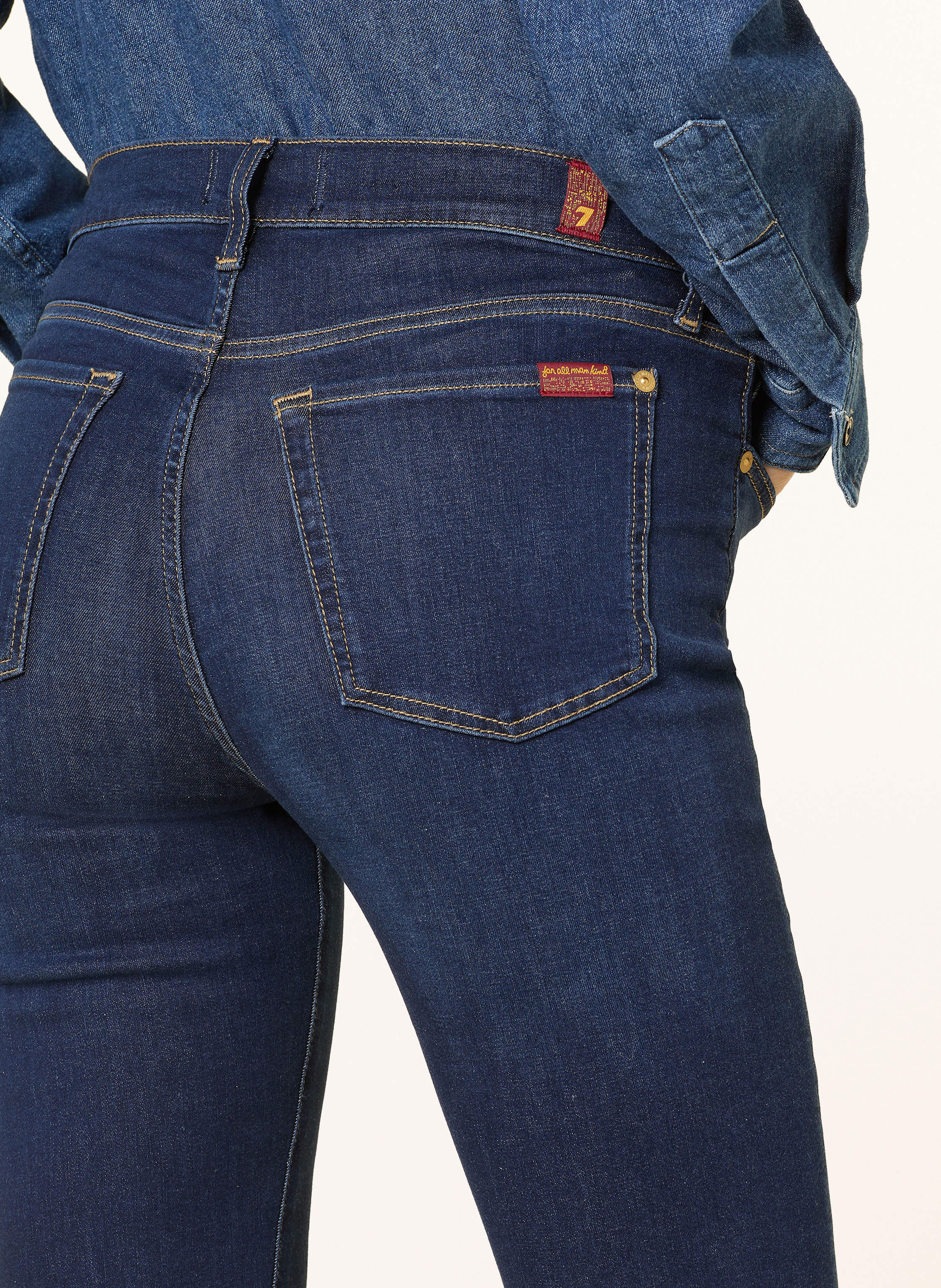 Thumbnail - 7 For All Mankind Flared Jeans Hw Ali blau