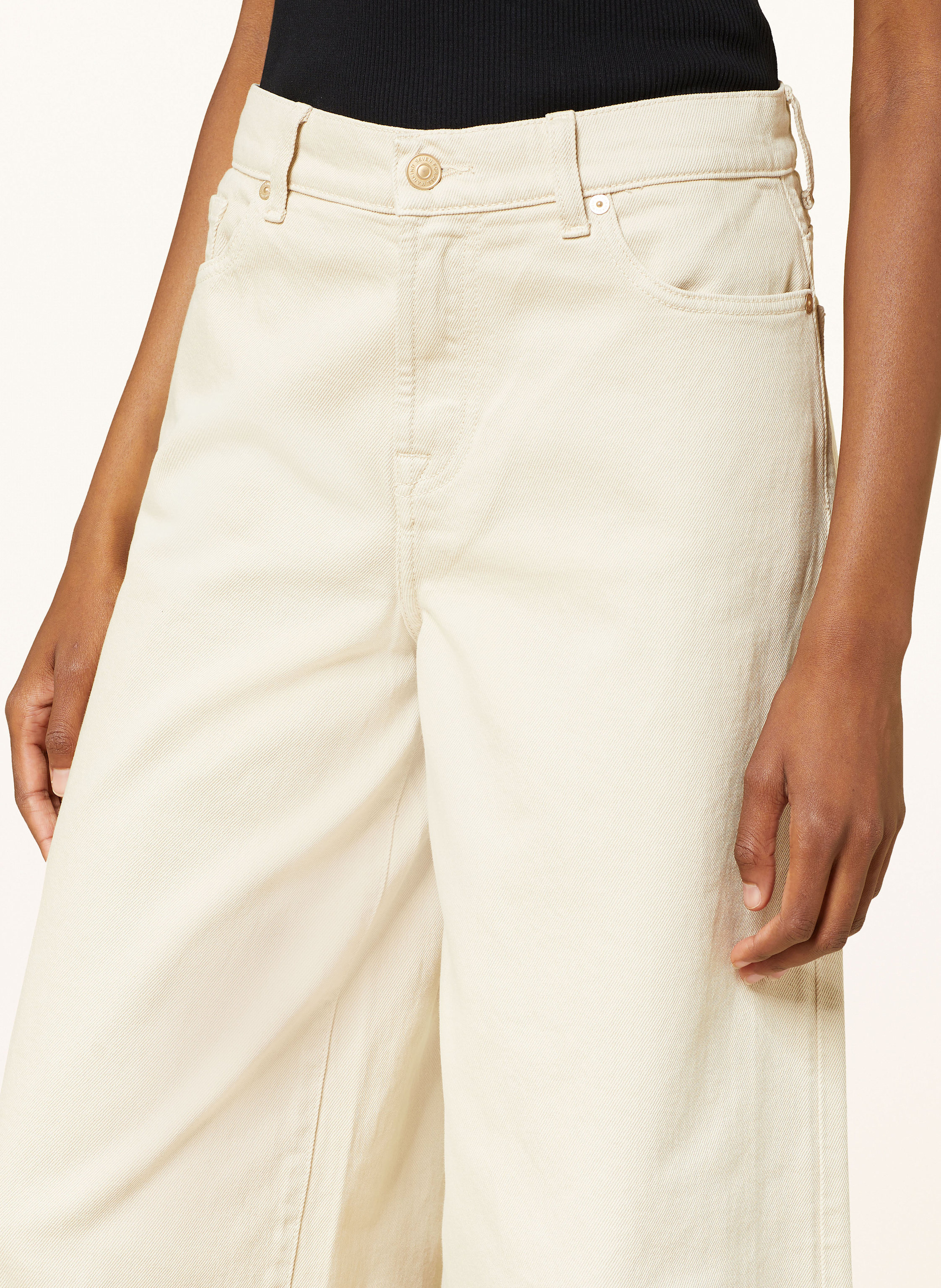 Thumbnail - 7 For All Mankind Wide Leg Jeans Marie Wide Leg weiss