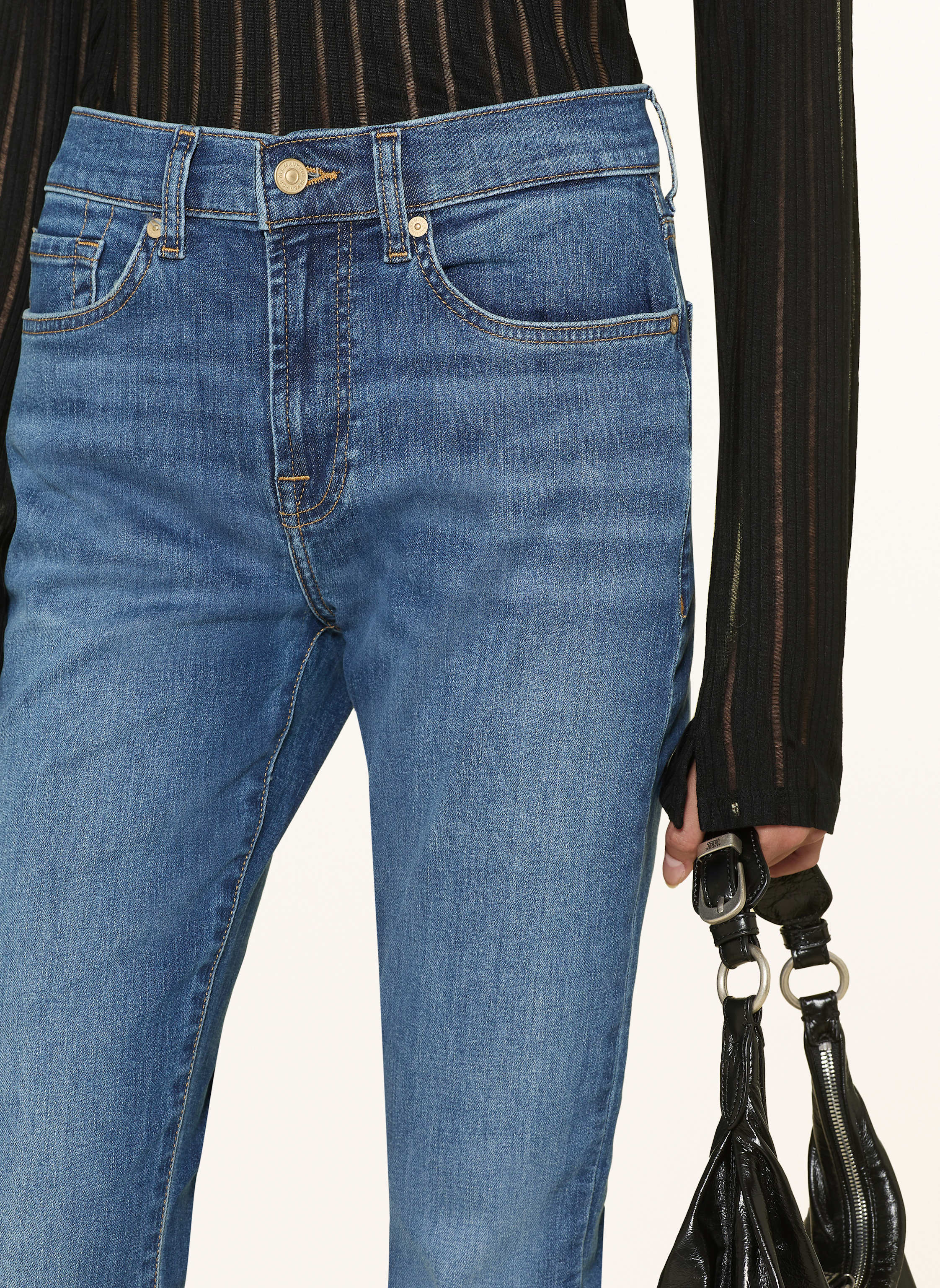 Thumbnail - 7 For All Mankind Jeans Relaxed Skinny blau