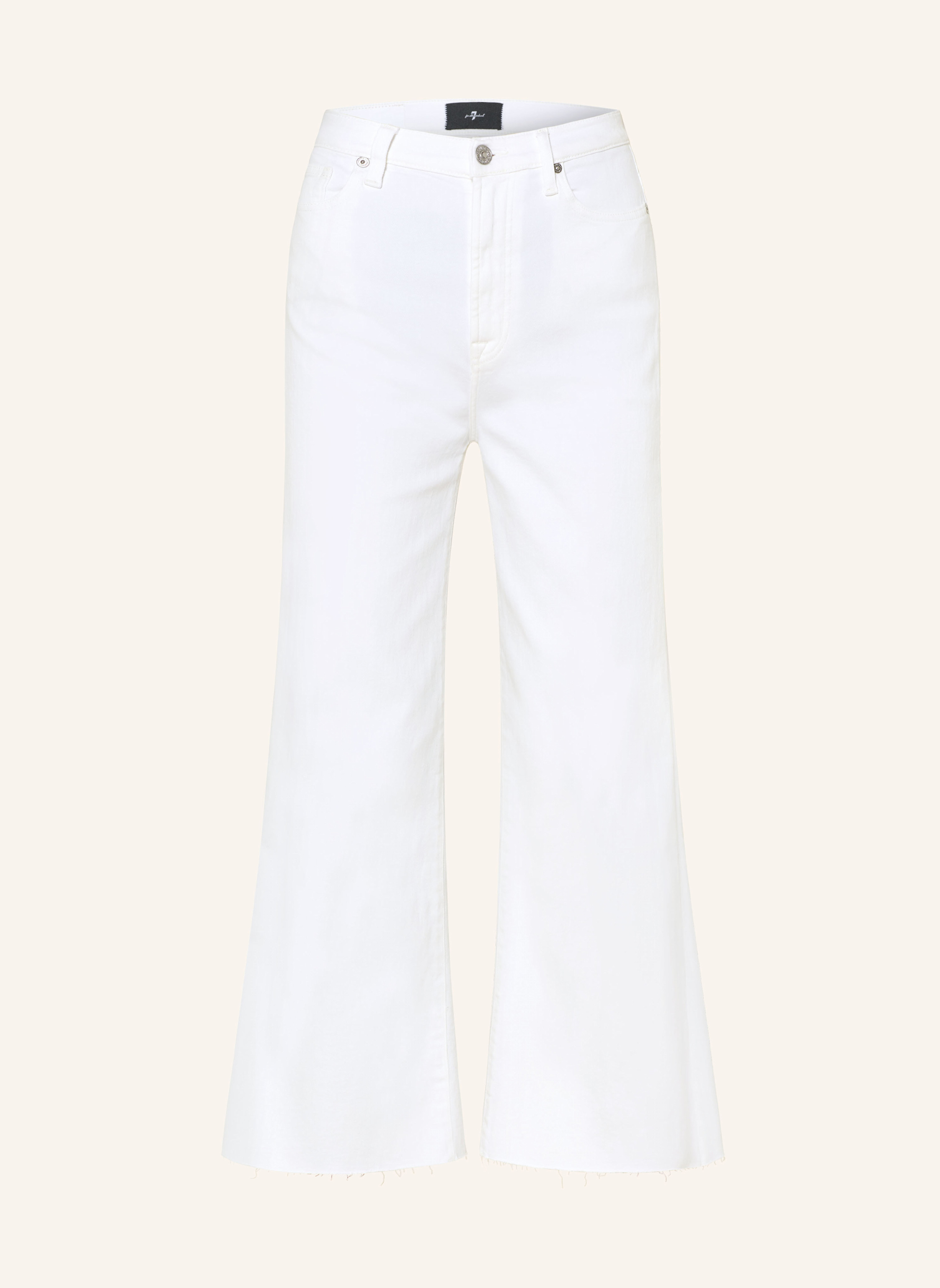 7 For All Mankind Flared Jeans Ultra High Rise Cropped Jo weiss