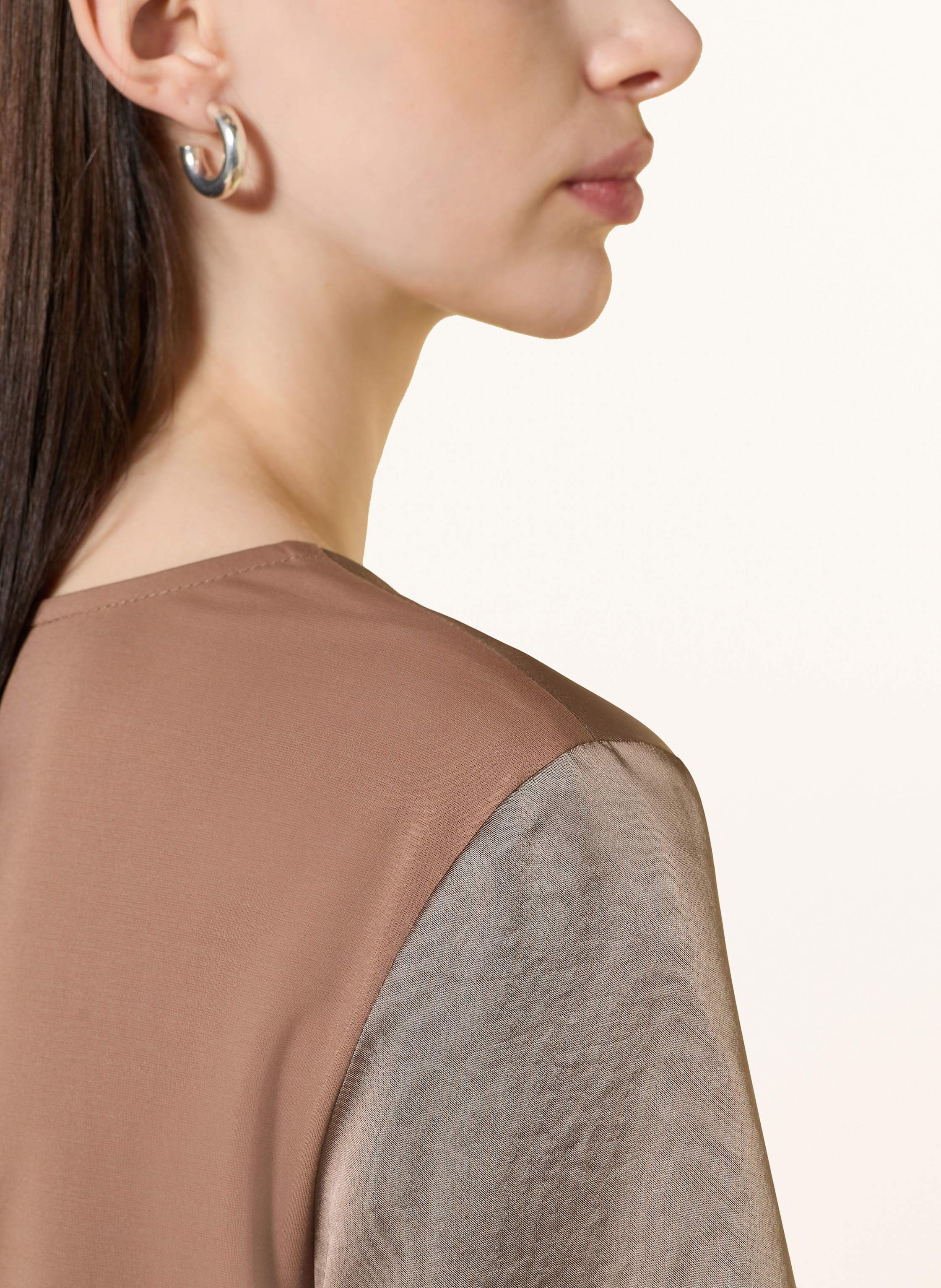 Thumbnail - Weekend Max Mara Blusenshirt Gilbert Im Materialmix braun