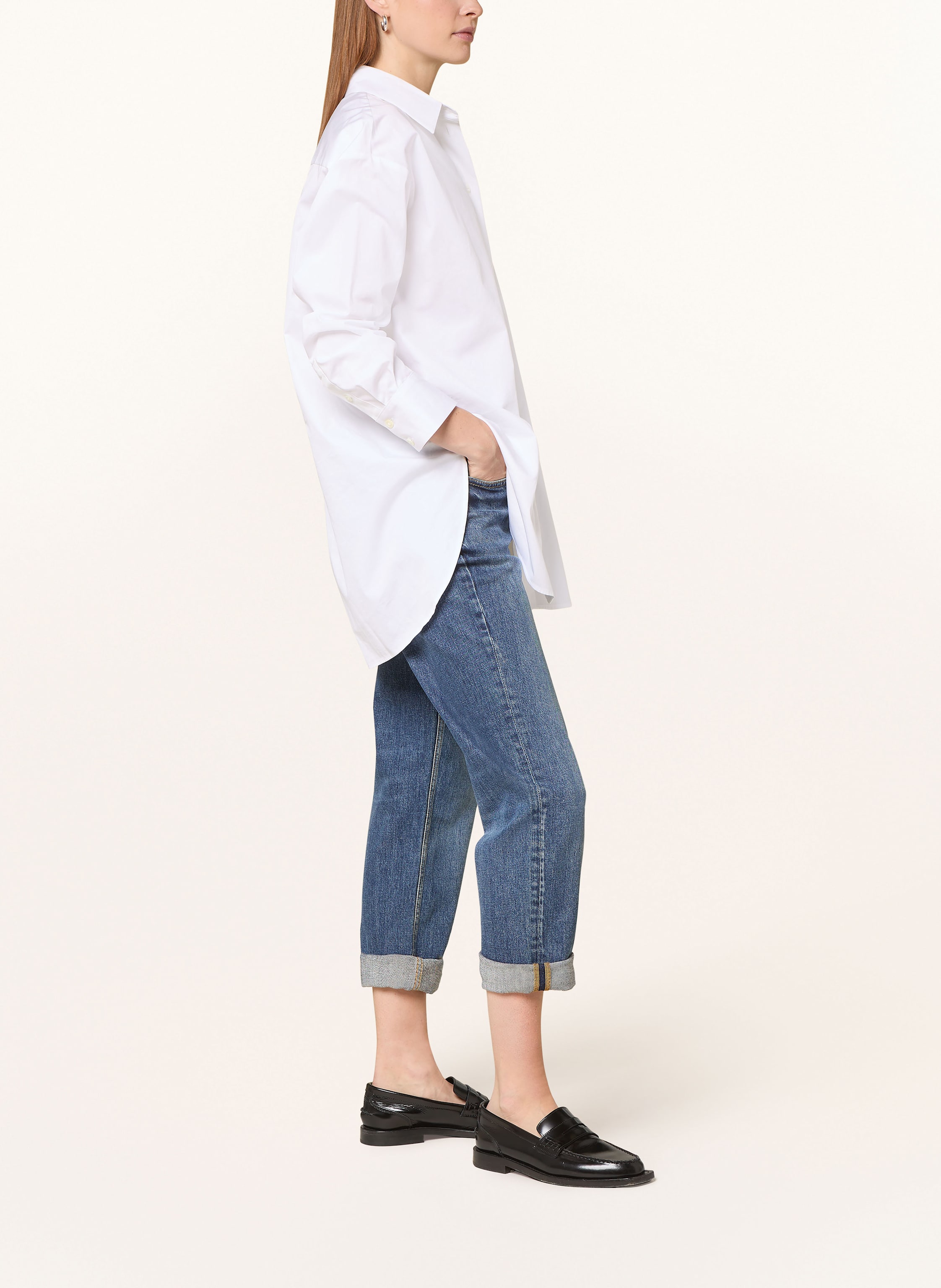 Thumbnail - Gant Straight Jeans Cropped Straight blau