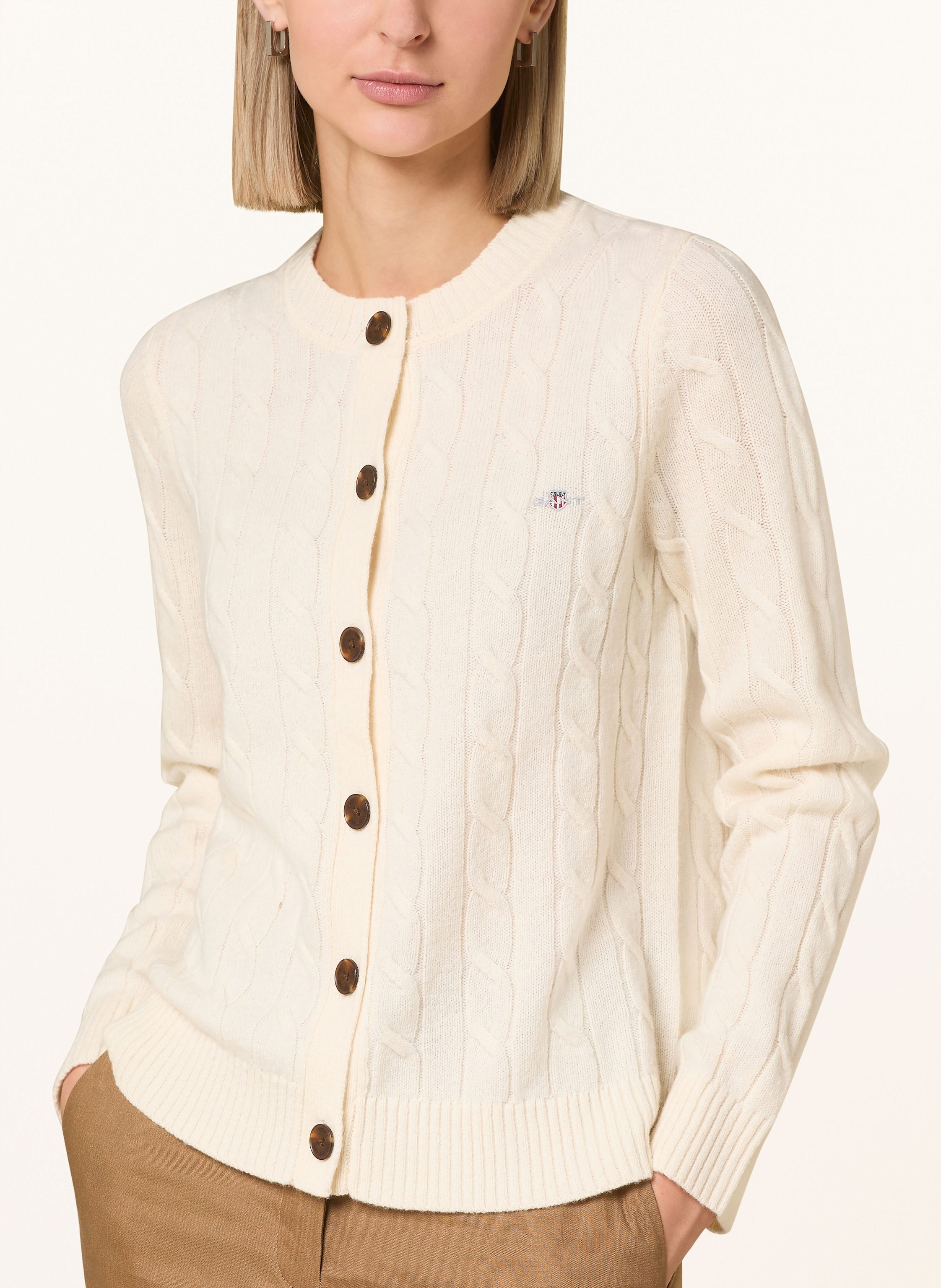 Thumbnail - Gant Strickjacke weiss