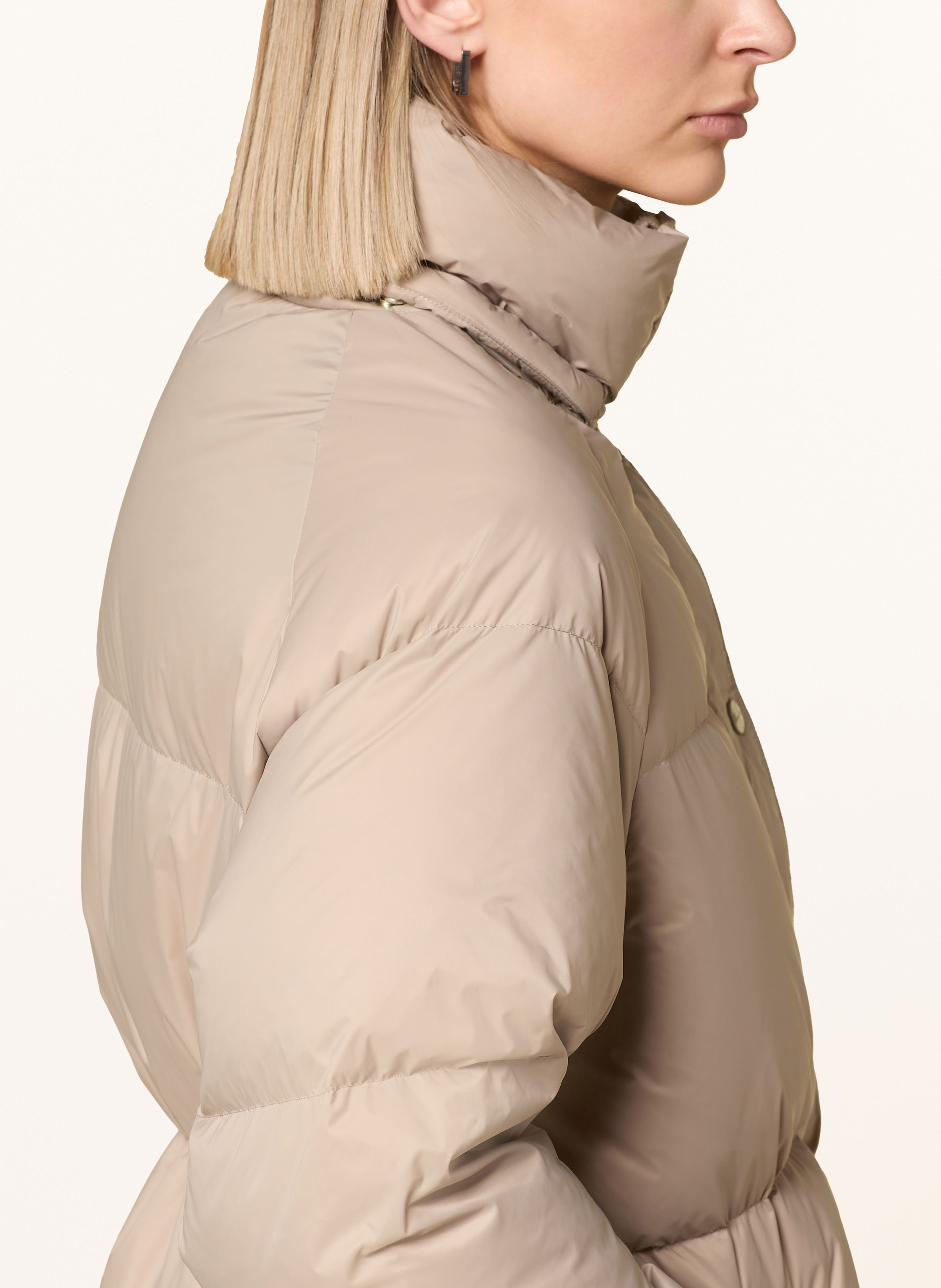 Thumbnail - Gant Steppmantel Mit Abnehmbarer Kapuze beige