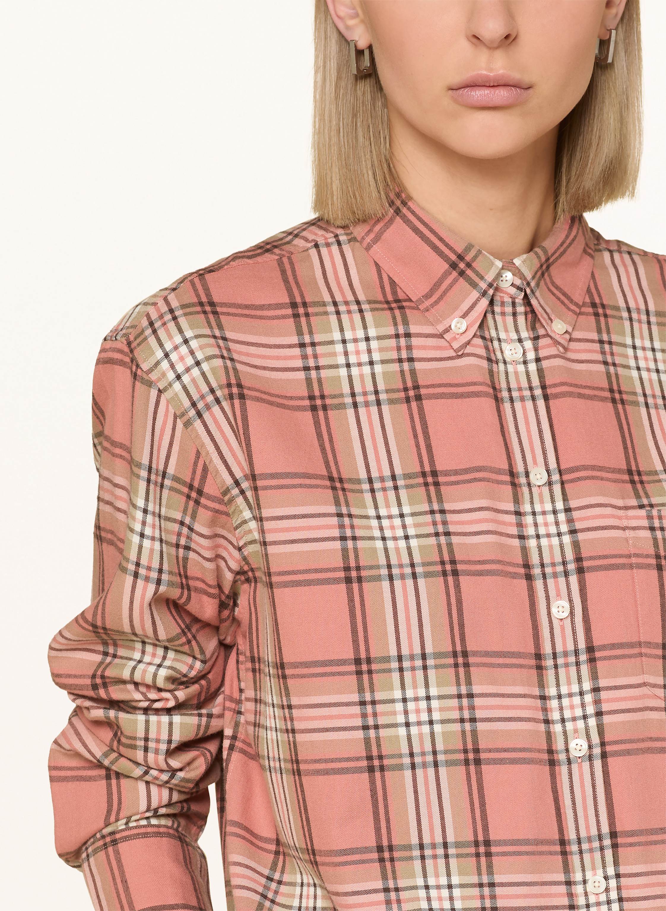 Thumbnail - Gant Hemdbluse Aus Flanell braun