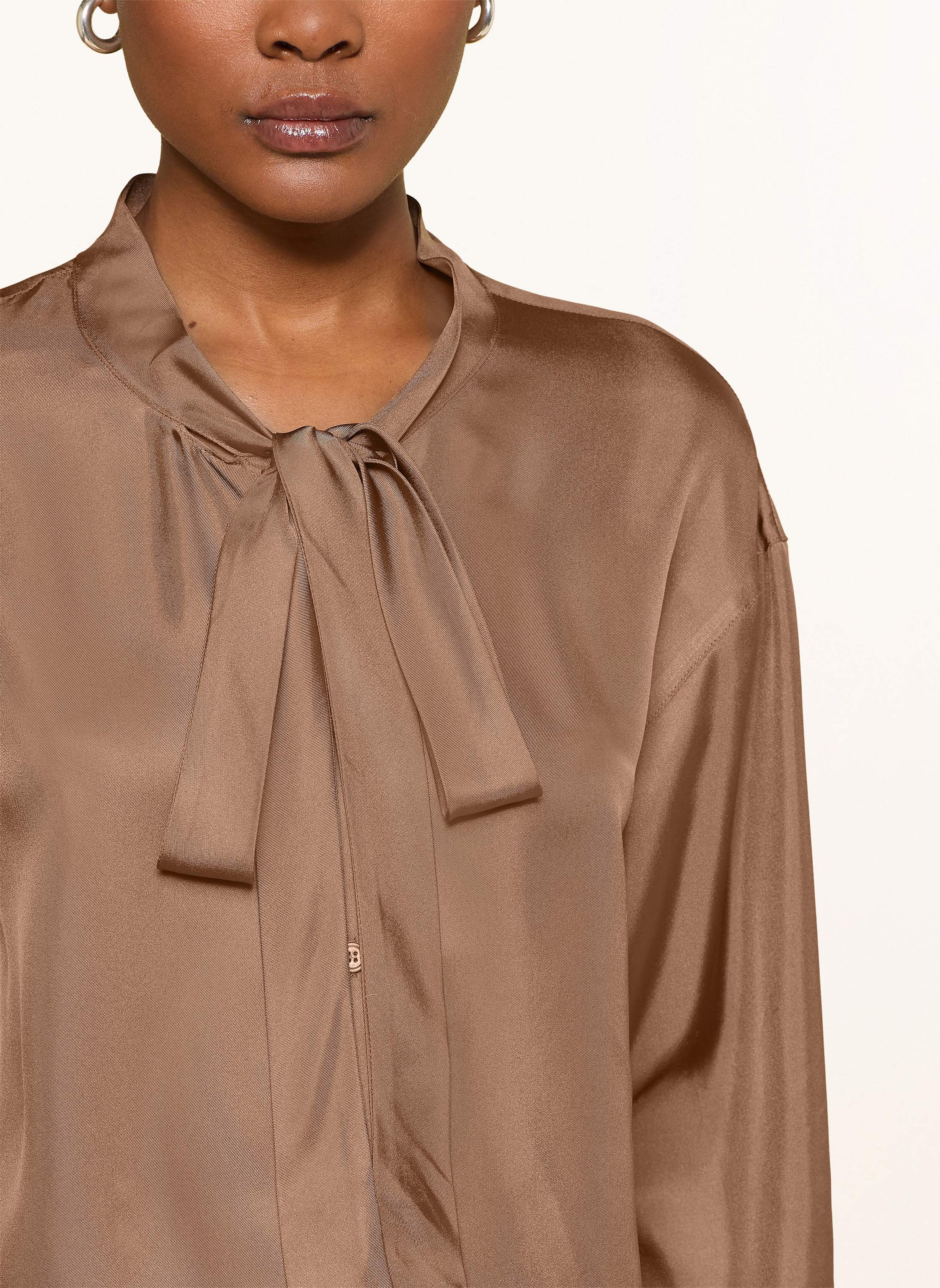 Thumbnail - Mrs & Hugs Schluppenbluse Aus Seide braun