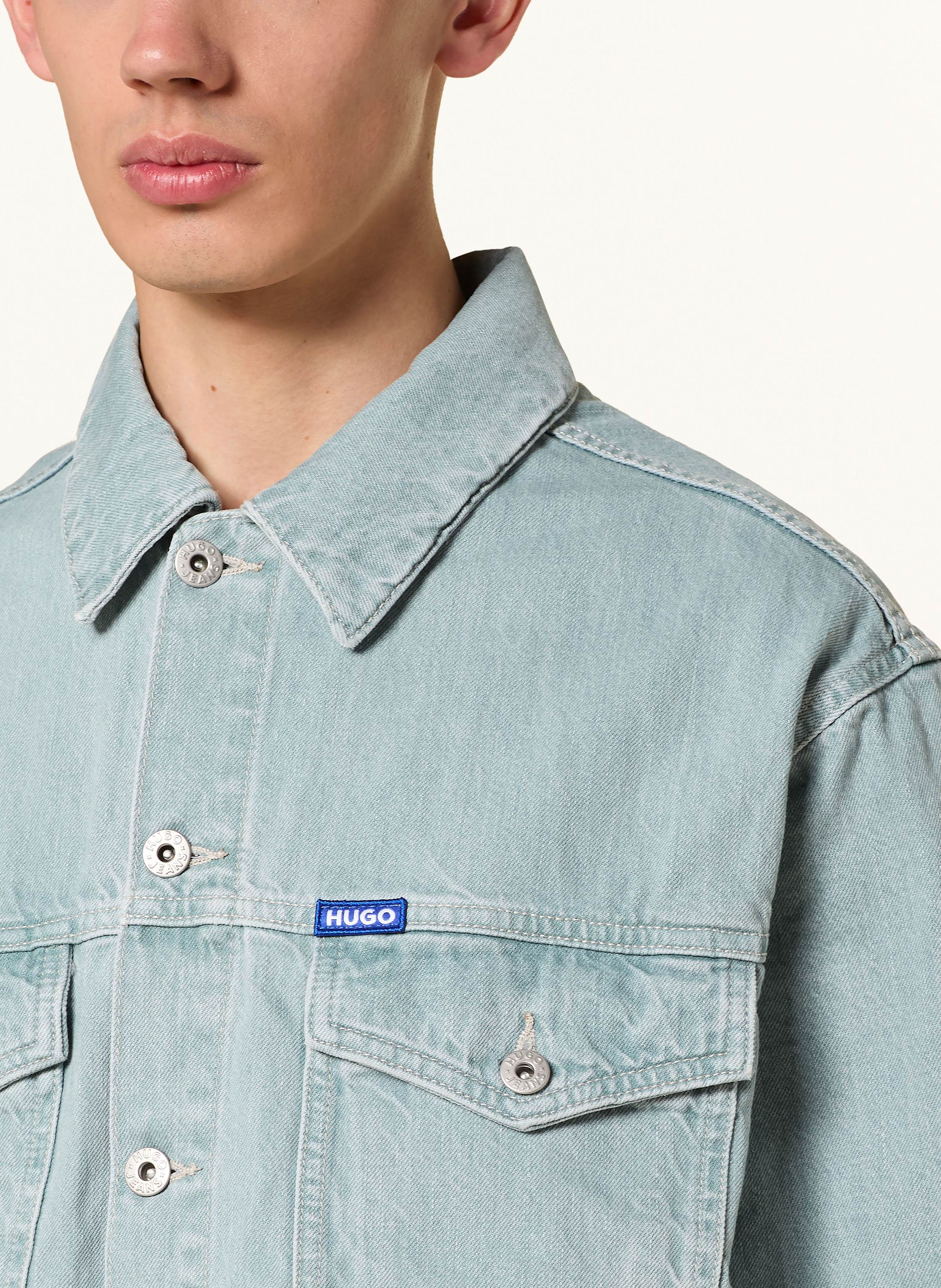 Thumbnail - Hugo Blue Jeansjacke Dex gruen