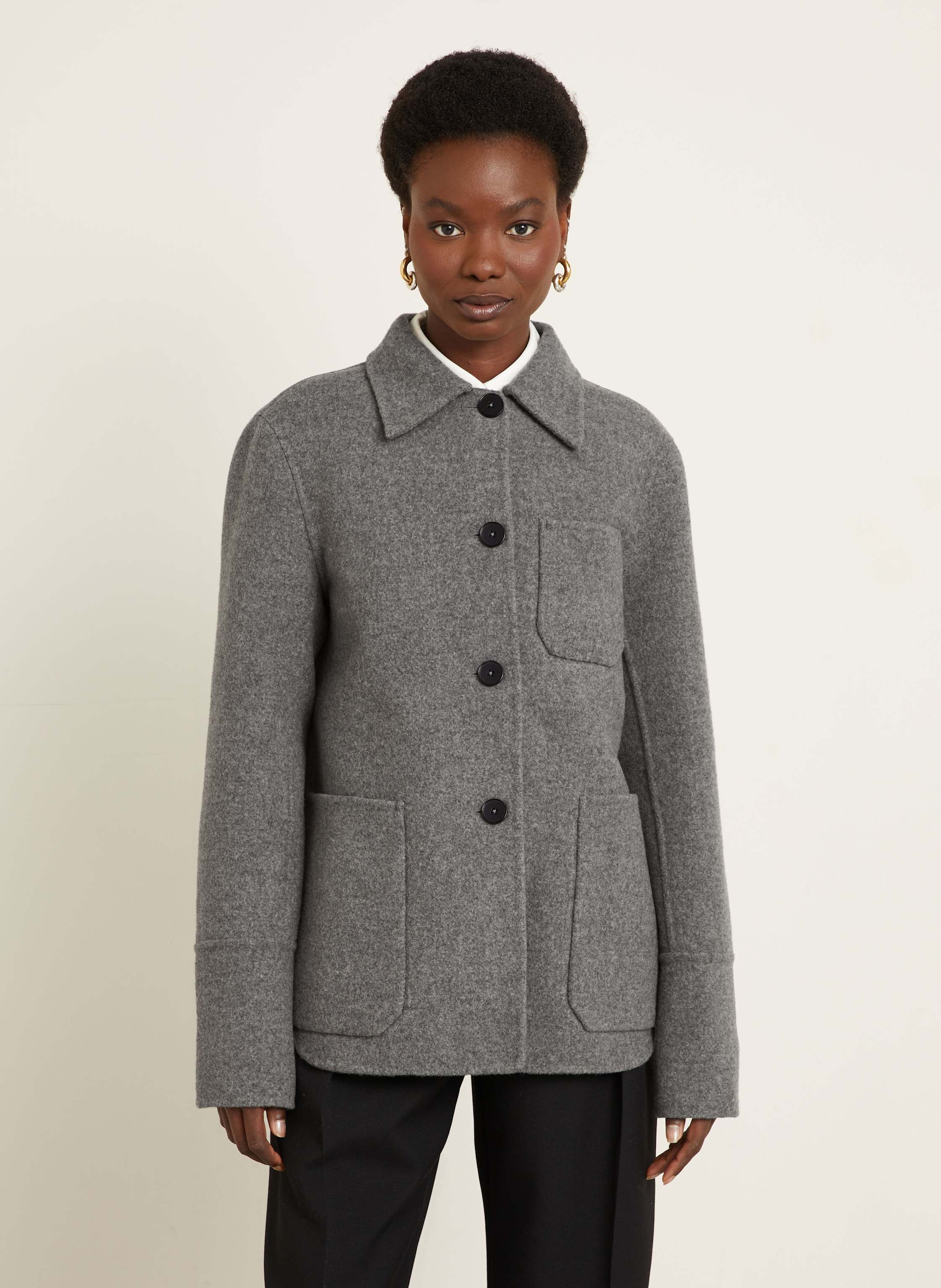 Thumbnail - Jil Sander Cabanjacke grau