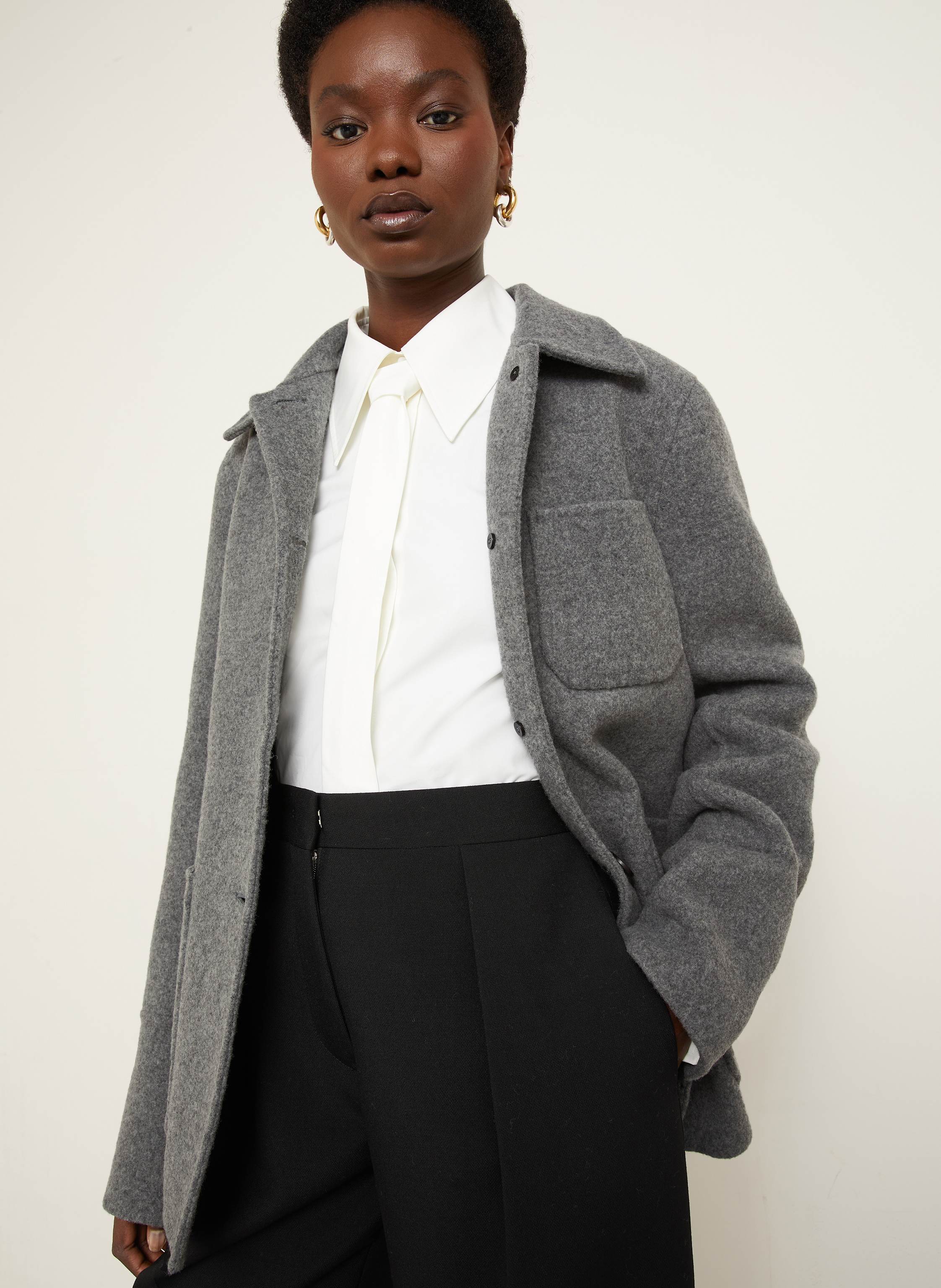 Thumbnail - Jil Sander Cabanjacke grau