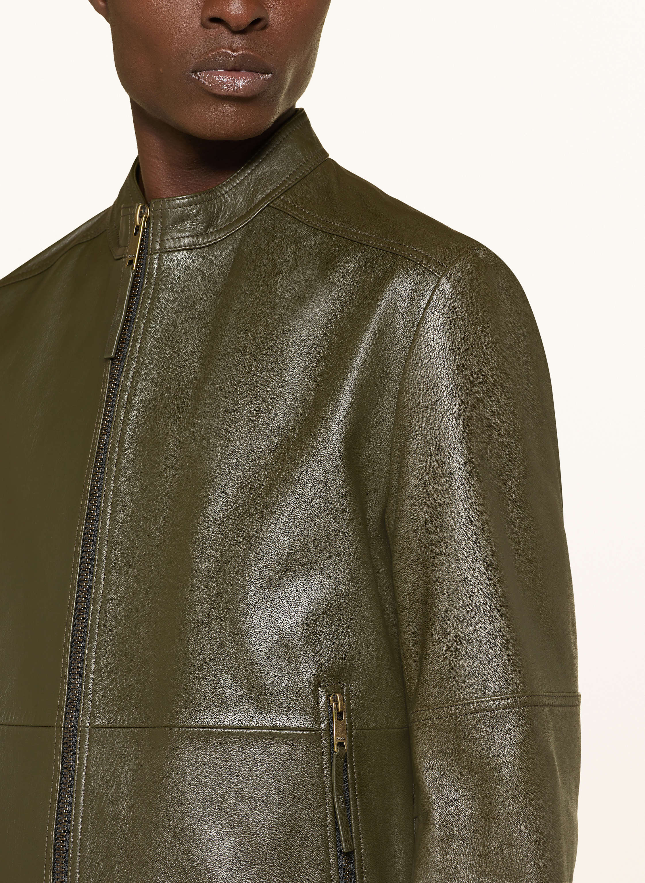 Thumbnail - Hugo Lederjacke Lokis gruen