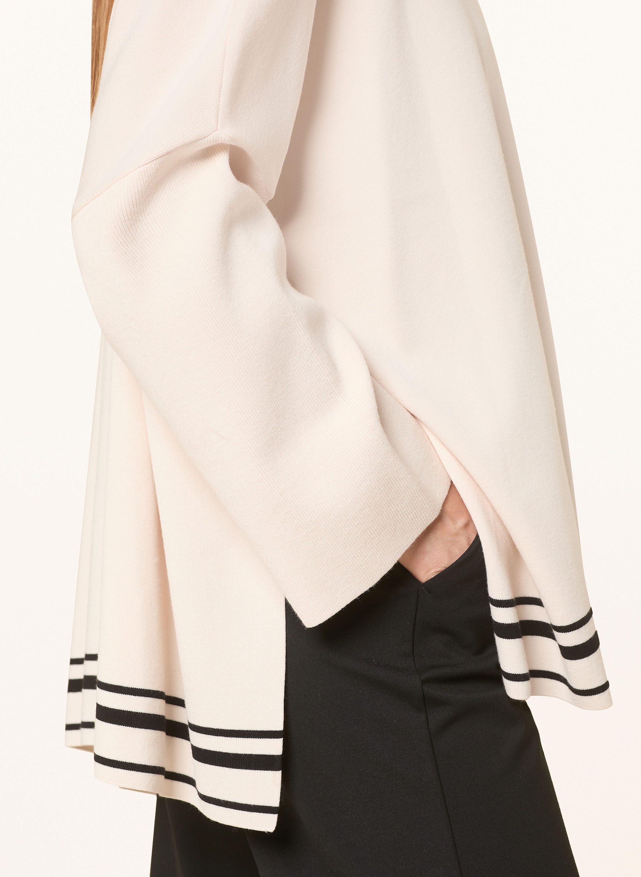 Thumbnail - Elena Miro Rollkragenpullover Mit 3/4-Arm weiss