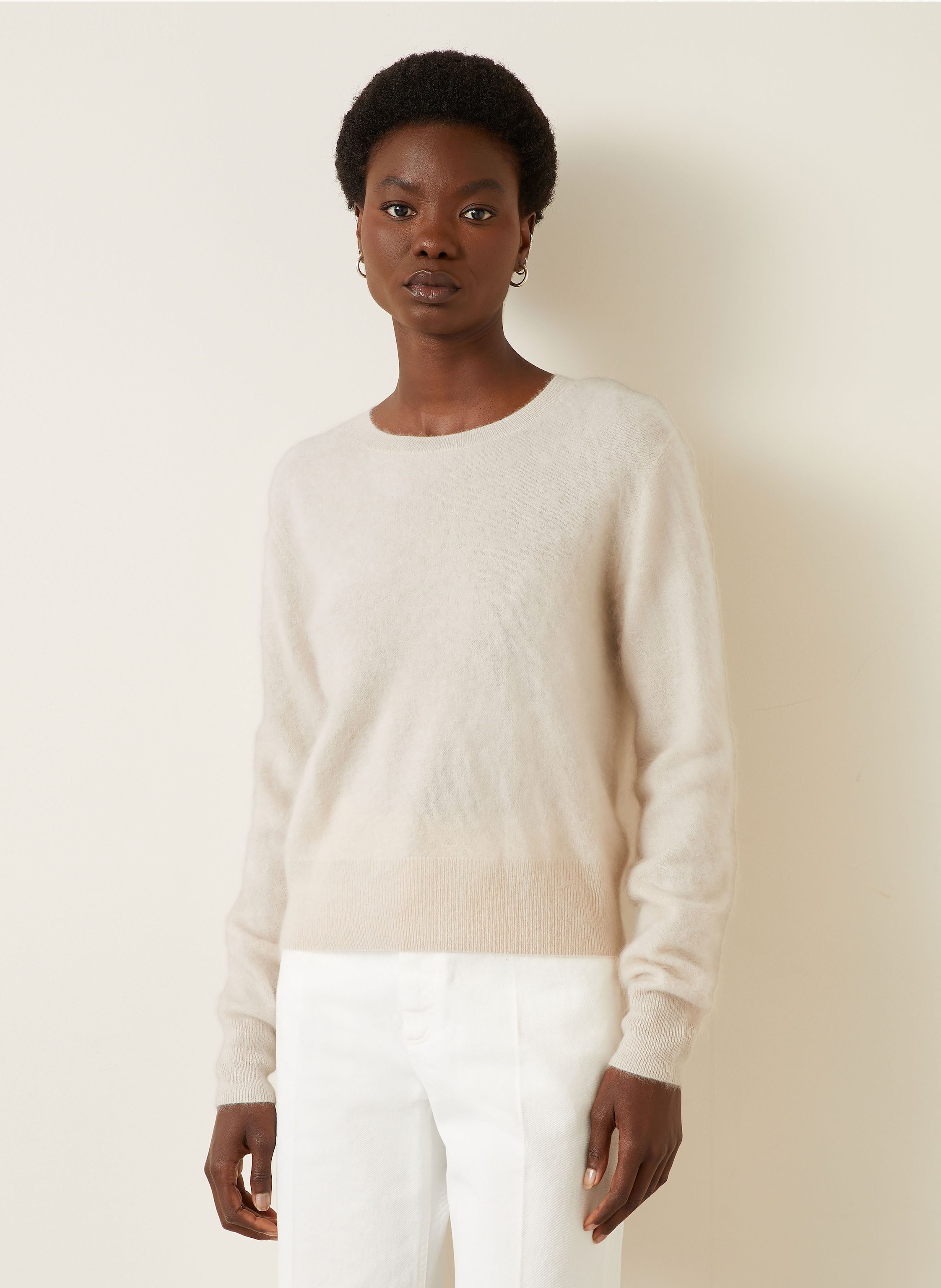 Thumbnail - Iris Von Arnim Cashmere-Pullover Monica beige