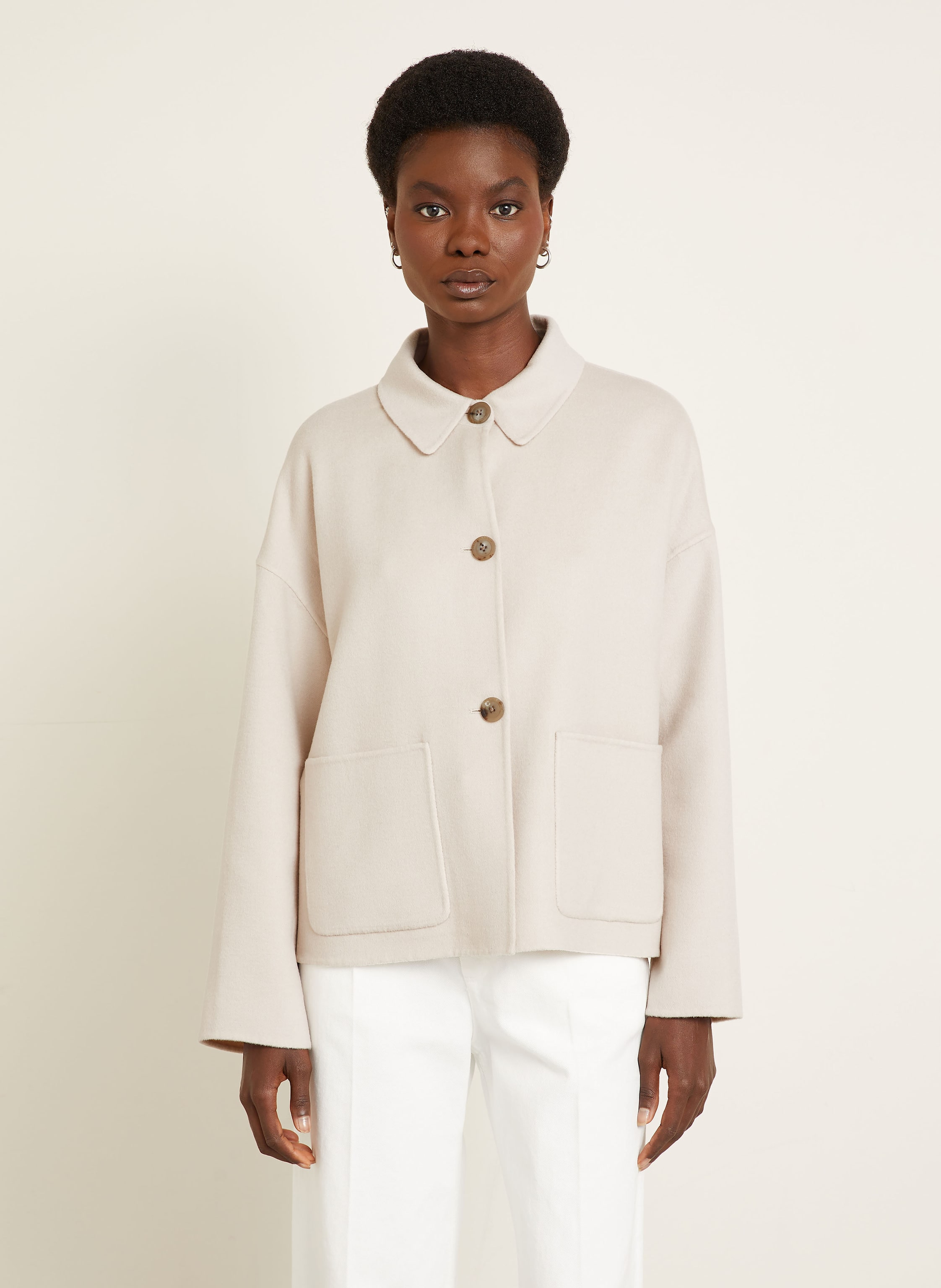 Thumbnail - Iris Von Arnim Cabanjacke Davia Mit Cashmere beige
