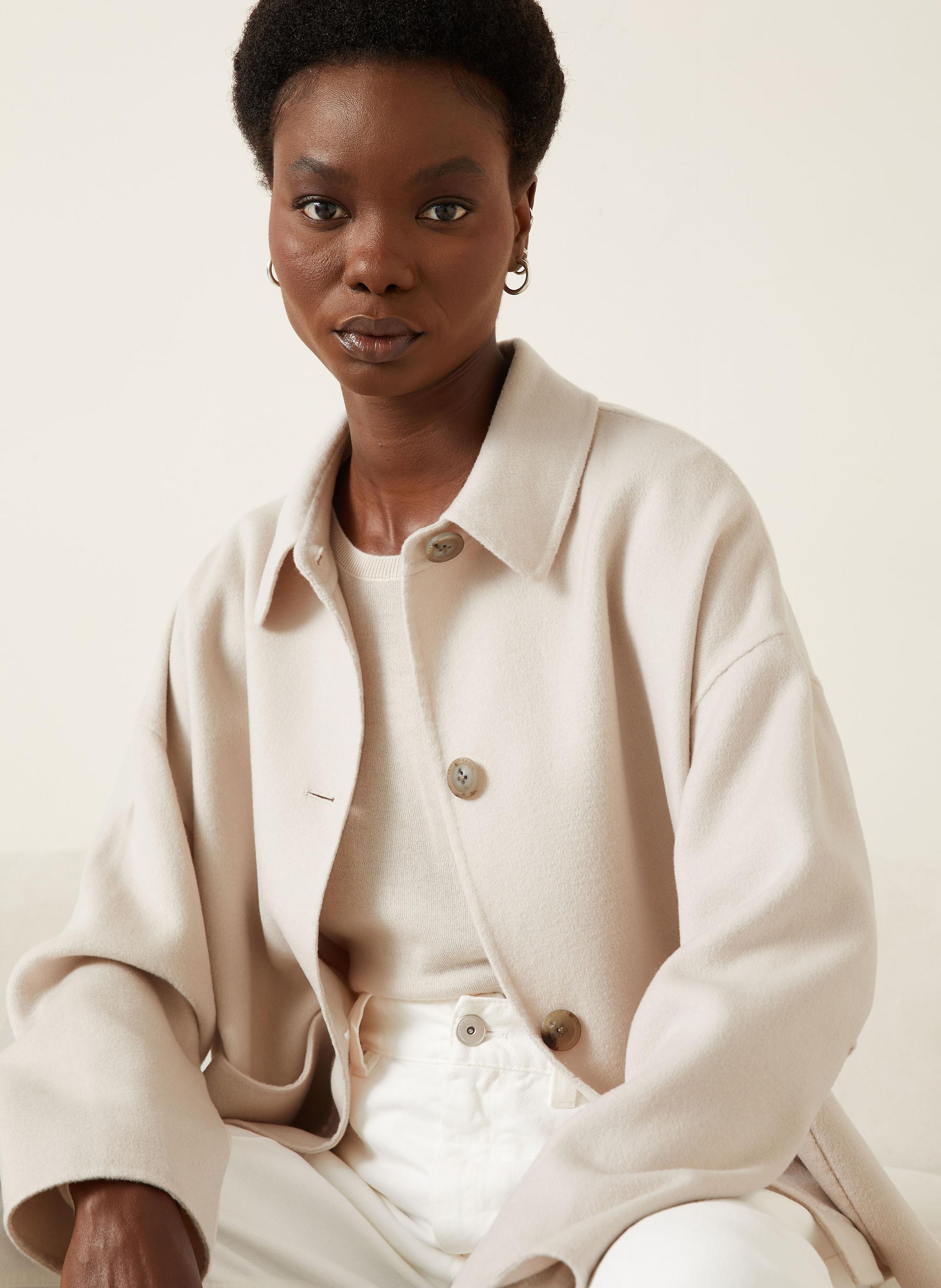 Thumbnail - Iris Von Arnim Cabanjacke Davia Mit Cashmere beige