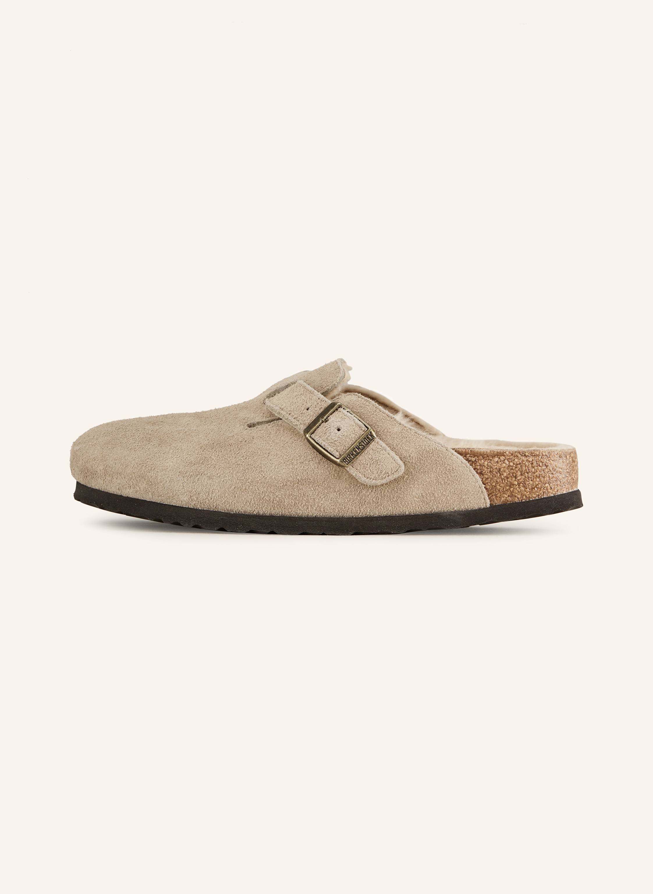 Thumbnail - Birkenstock Pantoletten Boston Shearling beige