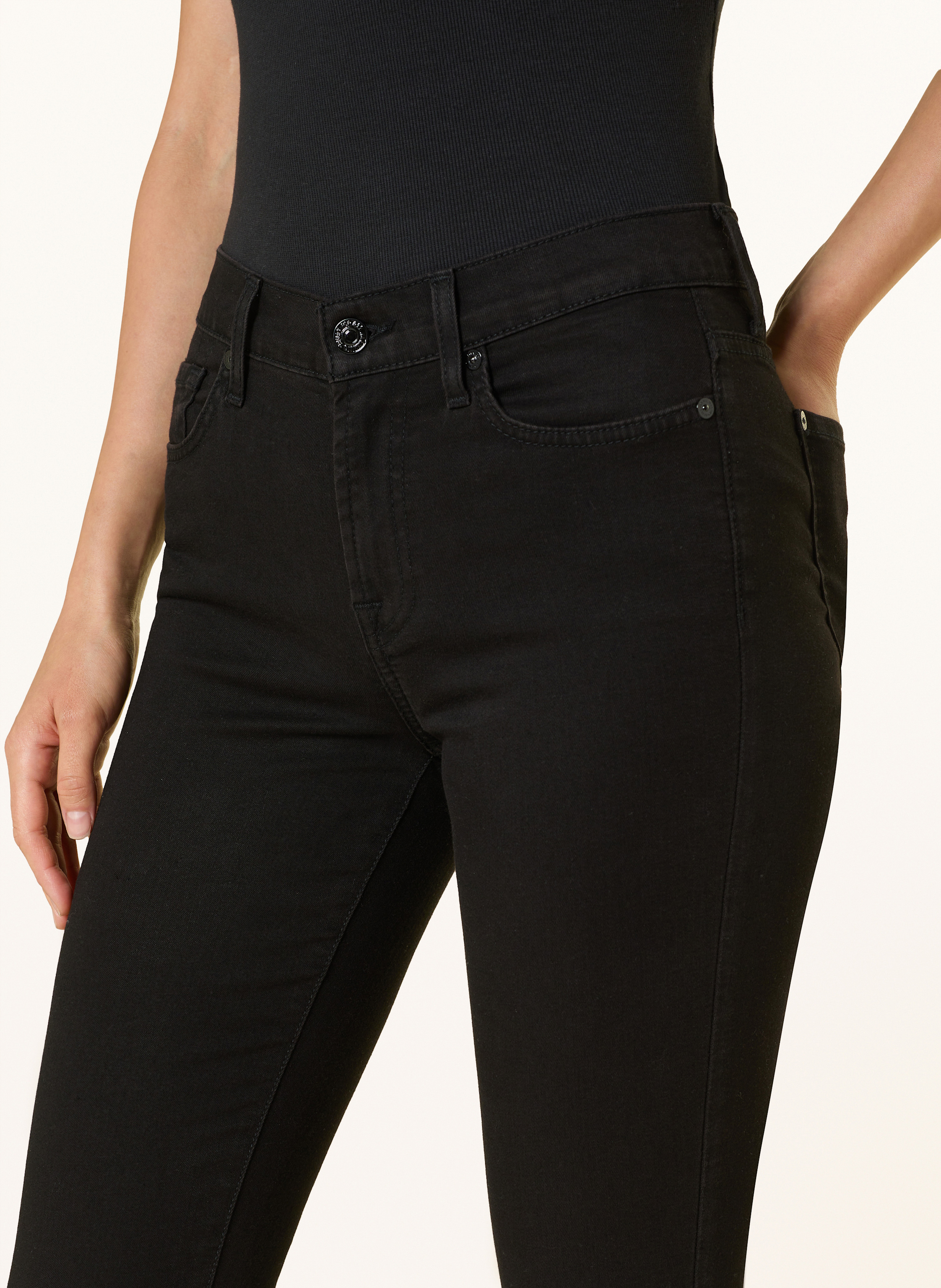 Thumbnail - 7 For All Mankind Skinny Jeans The Ankle Skinny schwarz