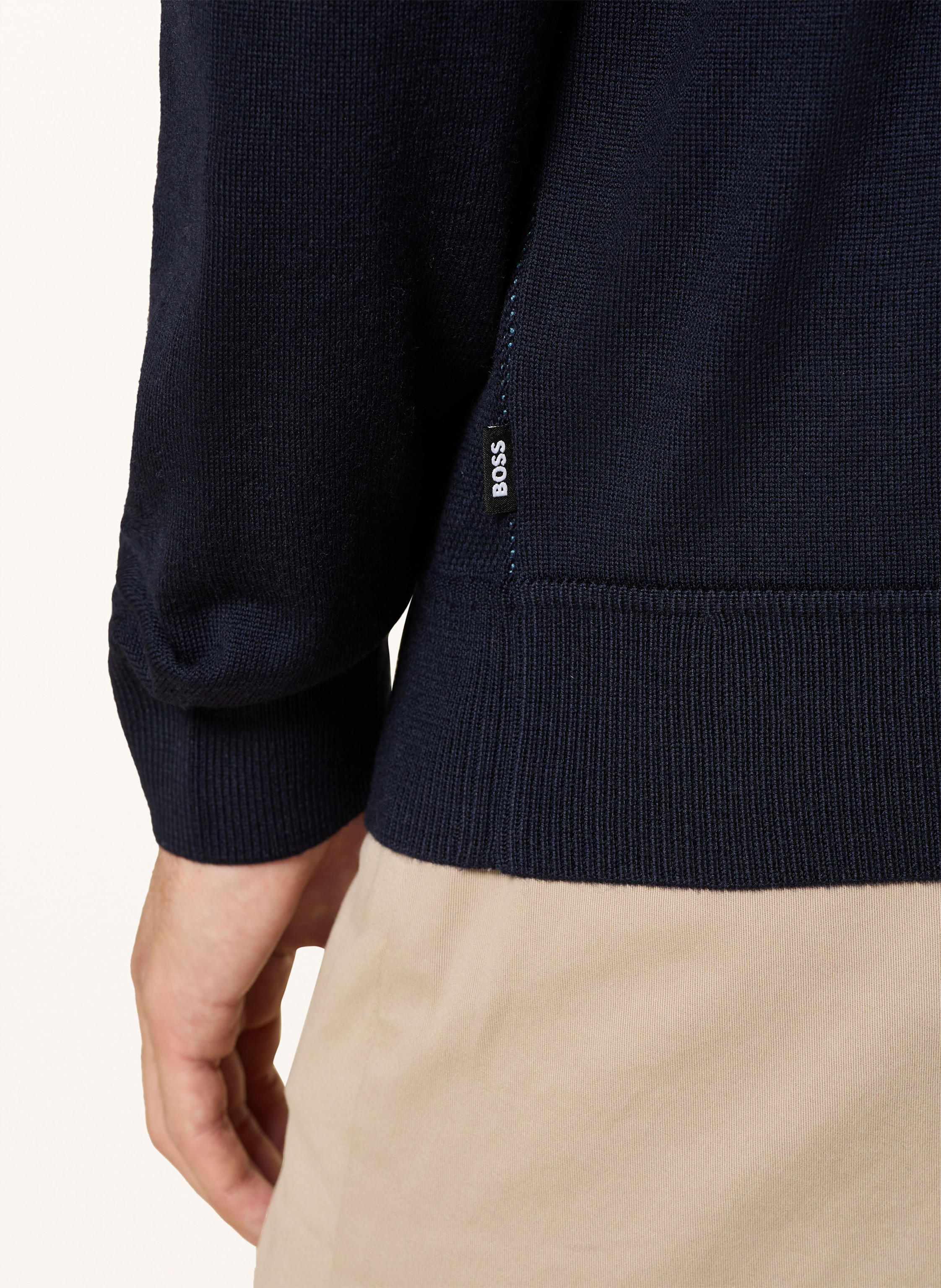 Thumbnail - Boss Strickjacke Iallrione blau