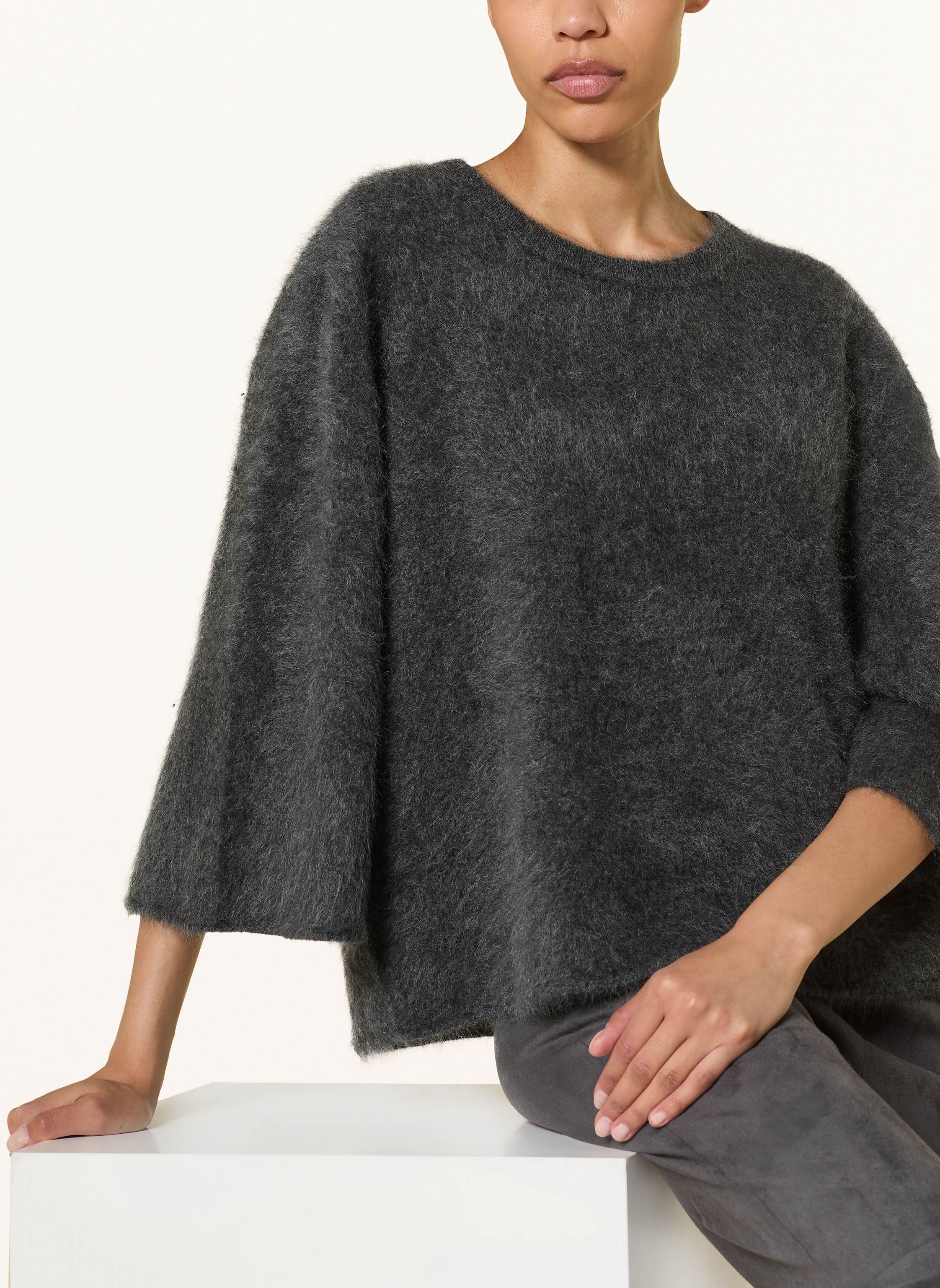 Thumbnail - Juvia Cashmere-Pullover Amyie Mit 3/4-Arm grau