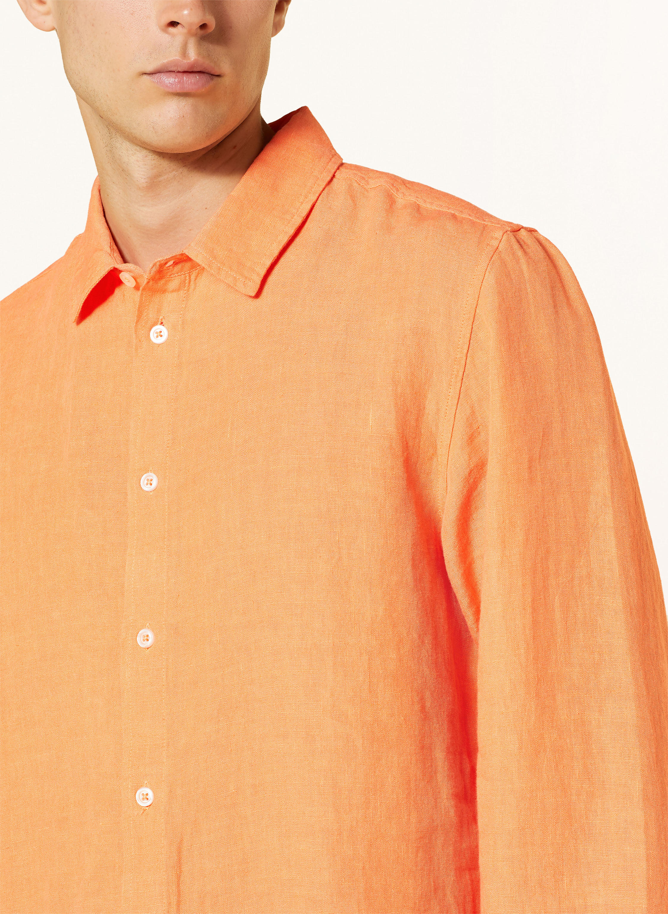 Thumbnail - Juvia Leinenhemd Manuel Regular Fit orange