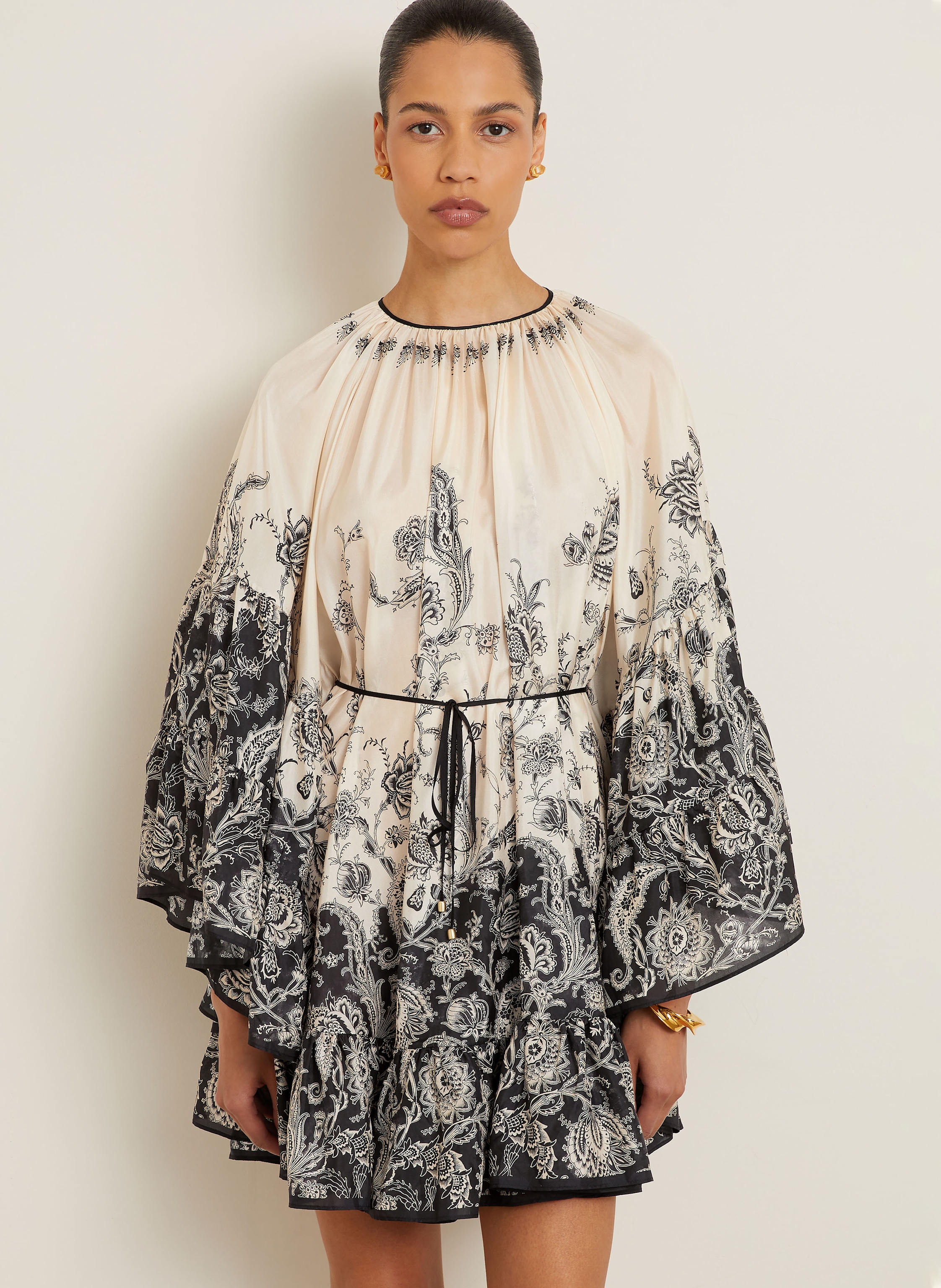 Thumbnail - Zimmermann Seidenkleid Rhiannon schwarz