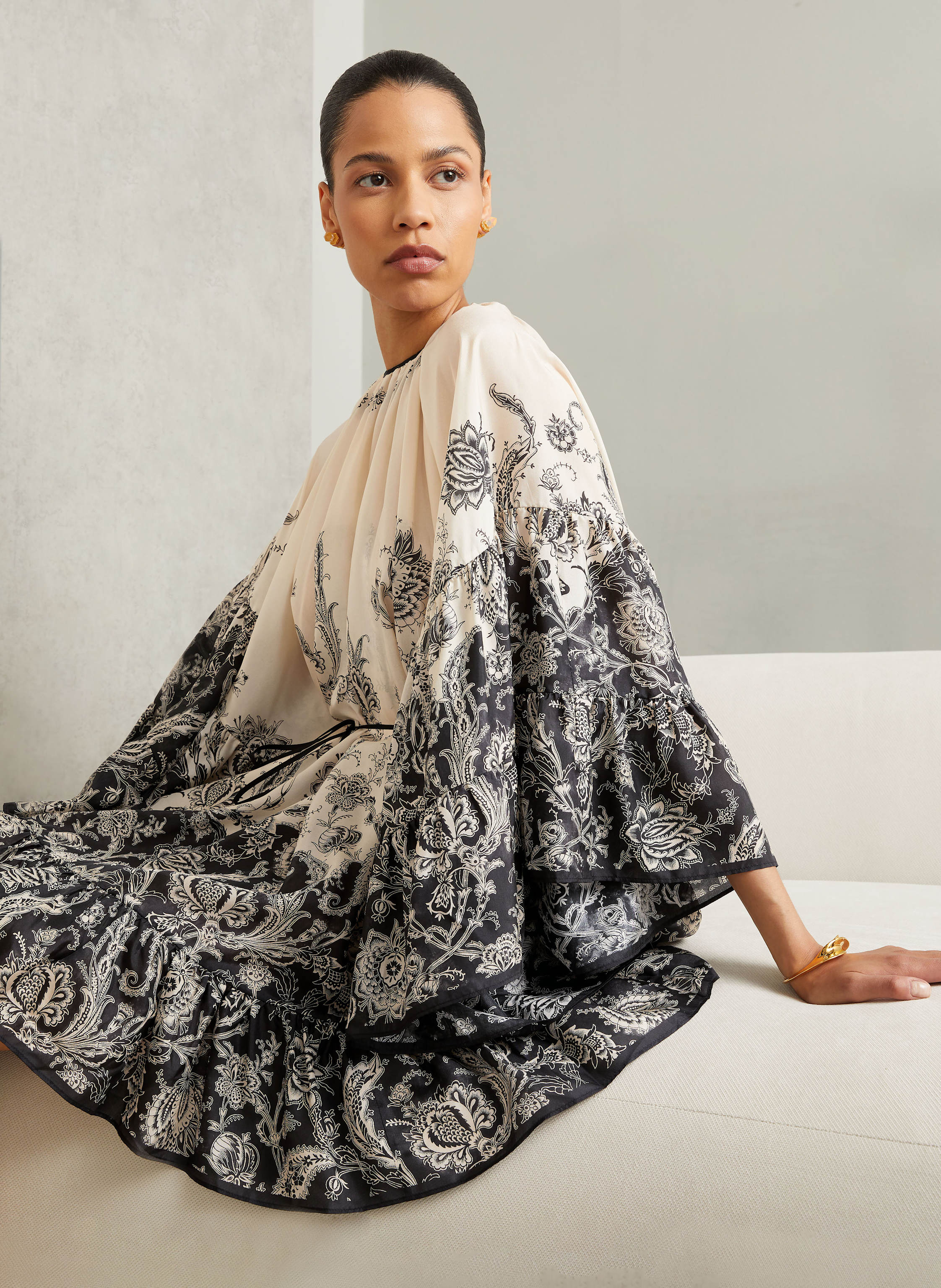 Thumbnail - Zimmermann Seidenkleid Rhiannon schwarz