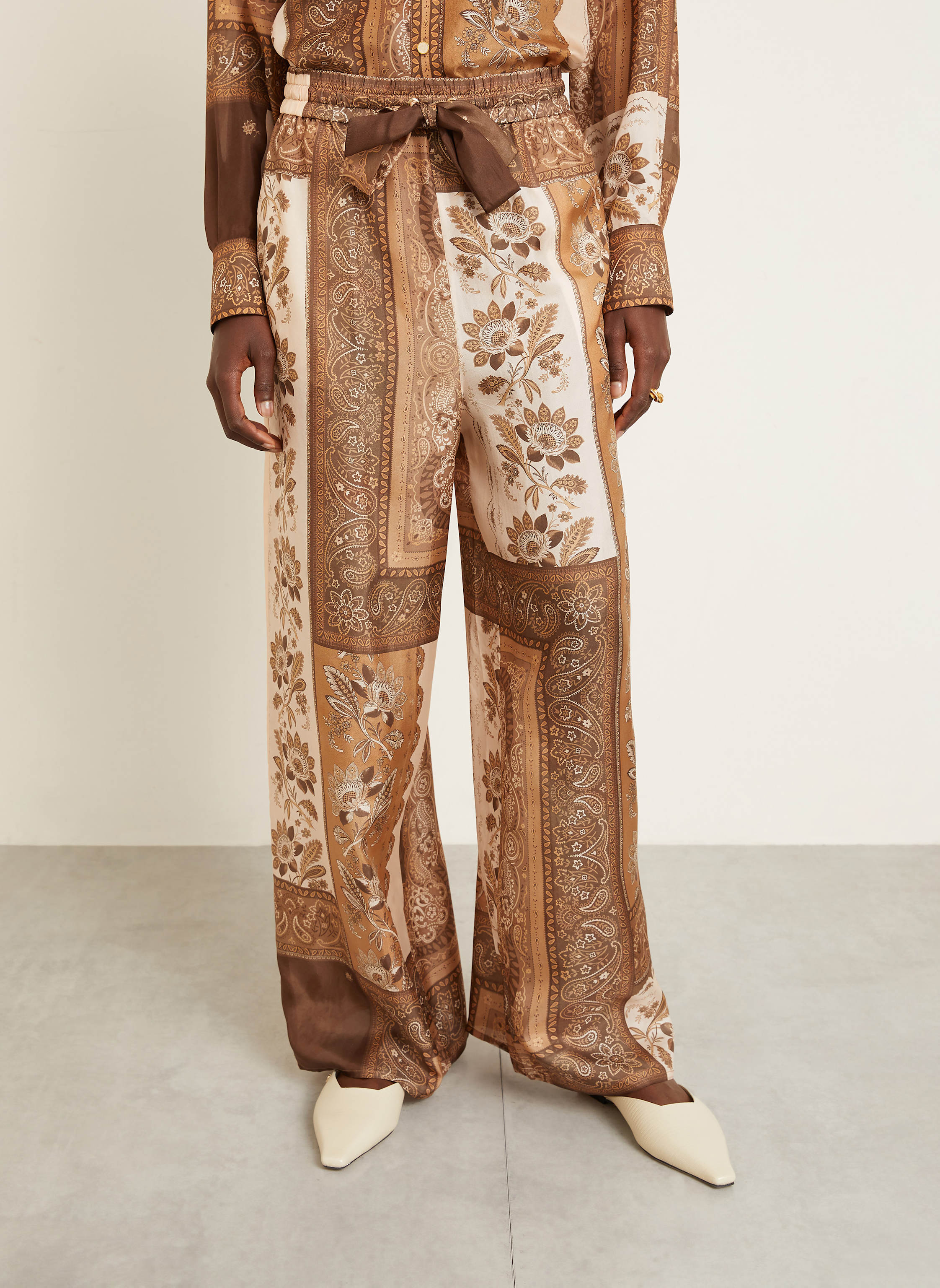 Thumbnail - Zimmermann Seidenhose Lucky braun