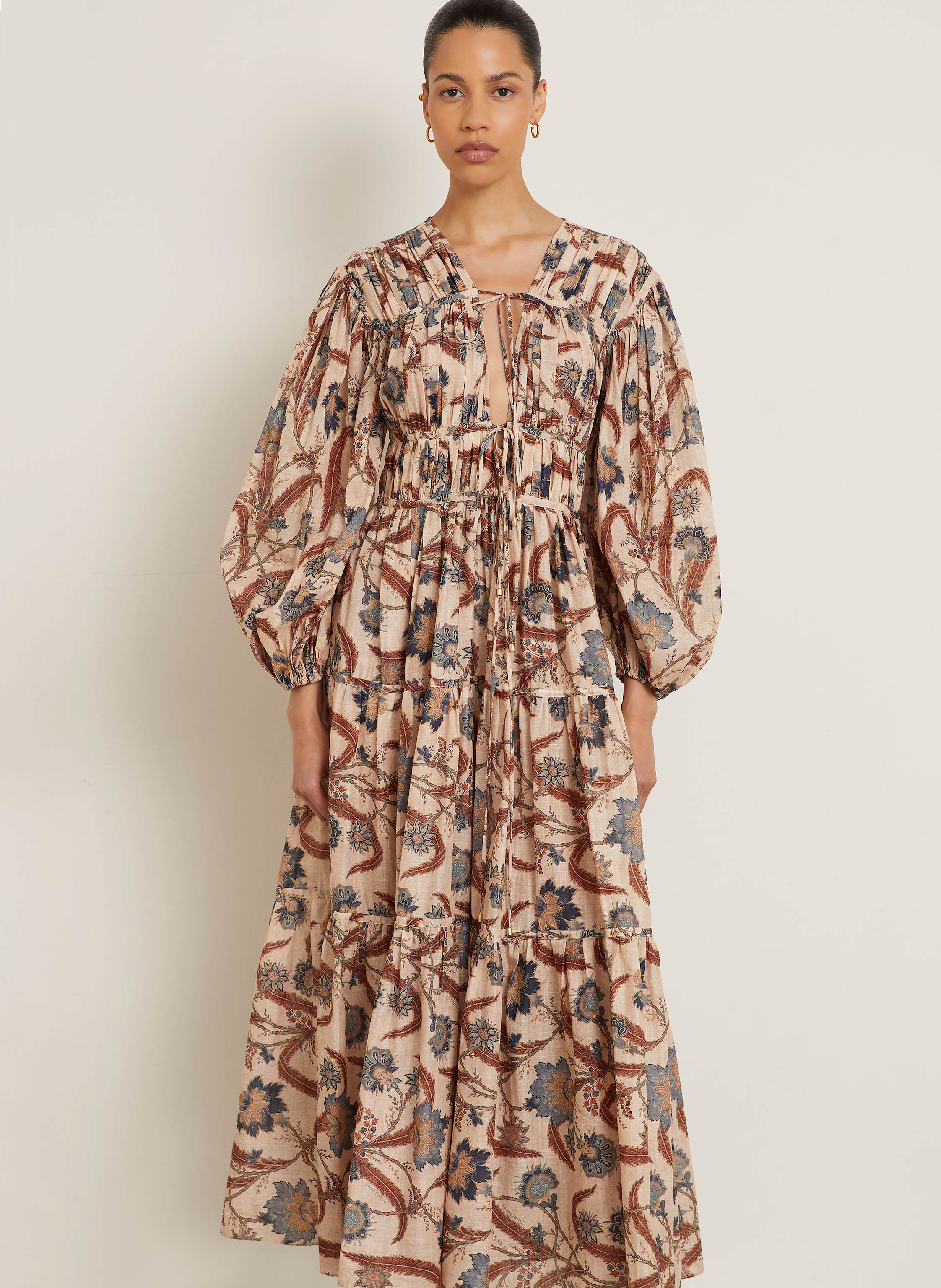 Thumbnail - Zimmermann Kleid Asension beige
