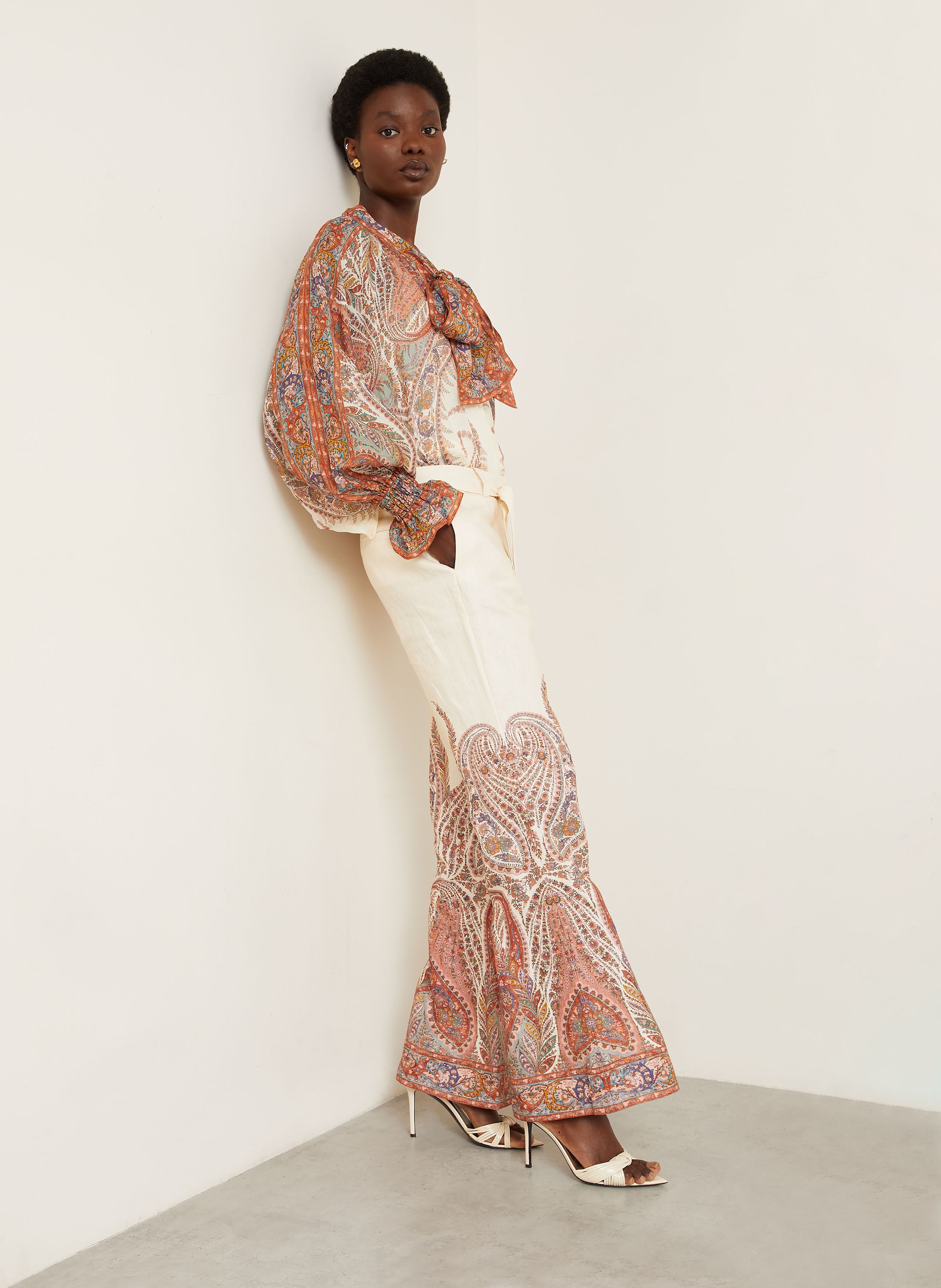 Thumbnail - Zimmermann Leinenhose Rhiannon weiss