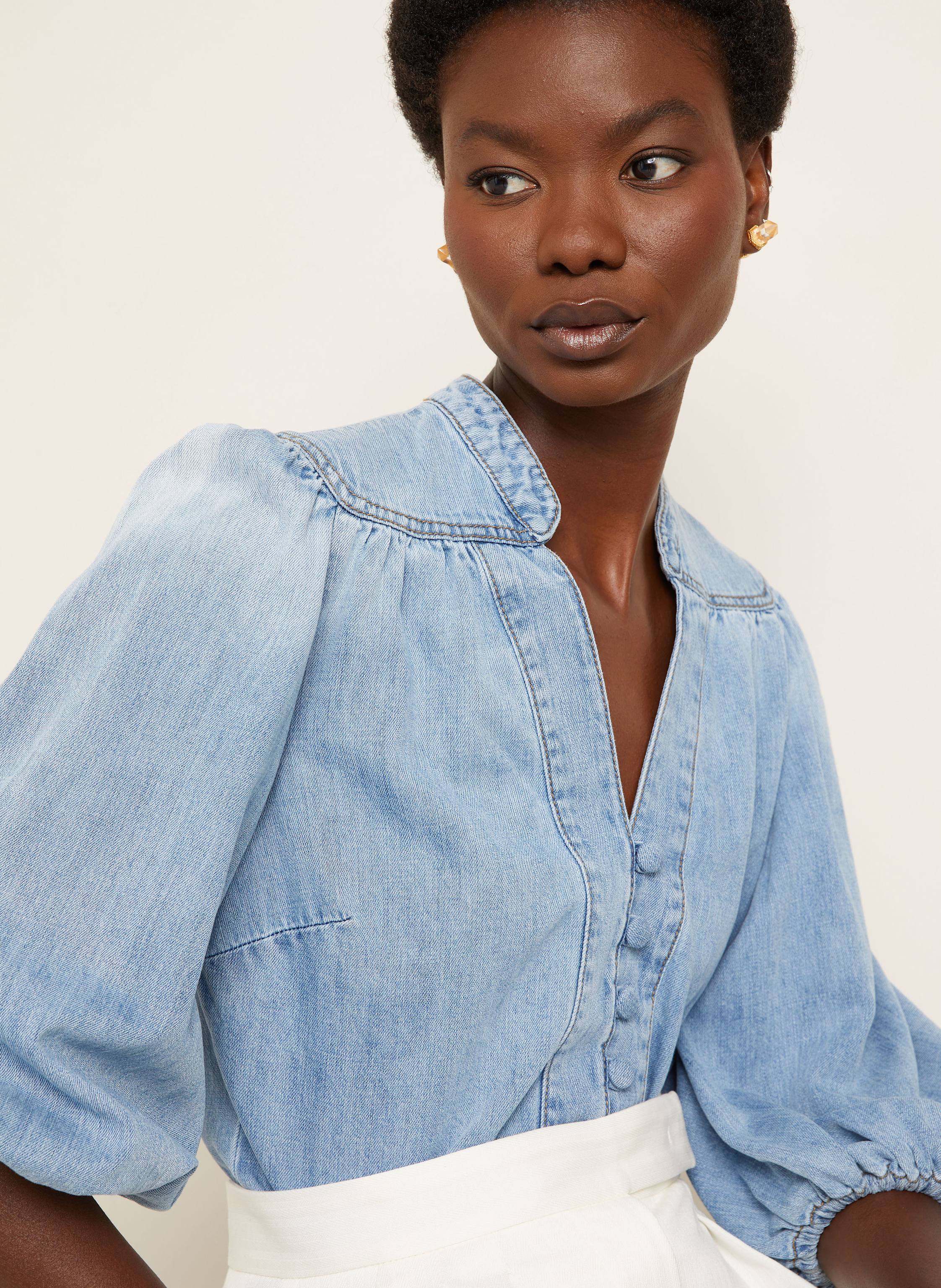 Thumbnail - Zimmermann Jeansbluse Lucky blau