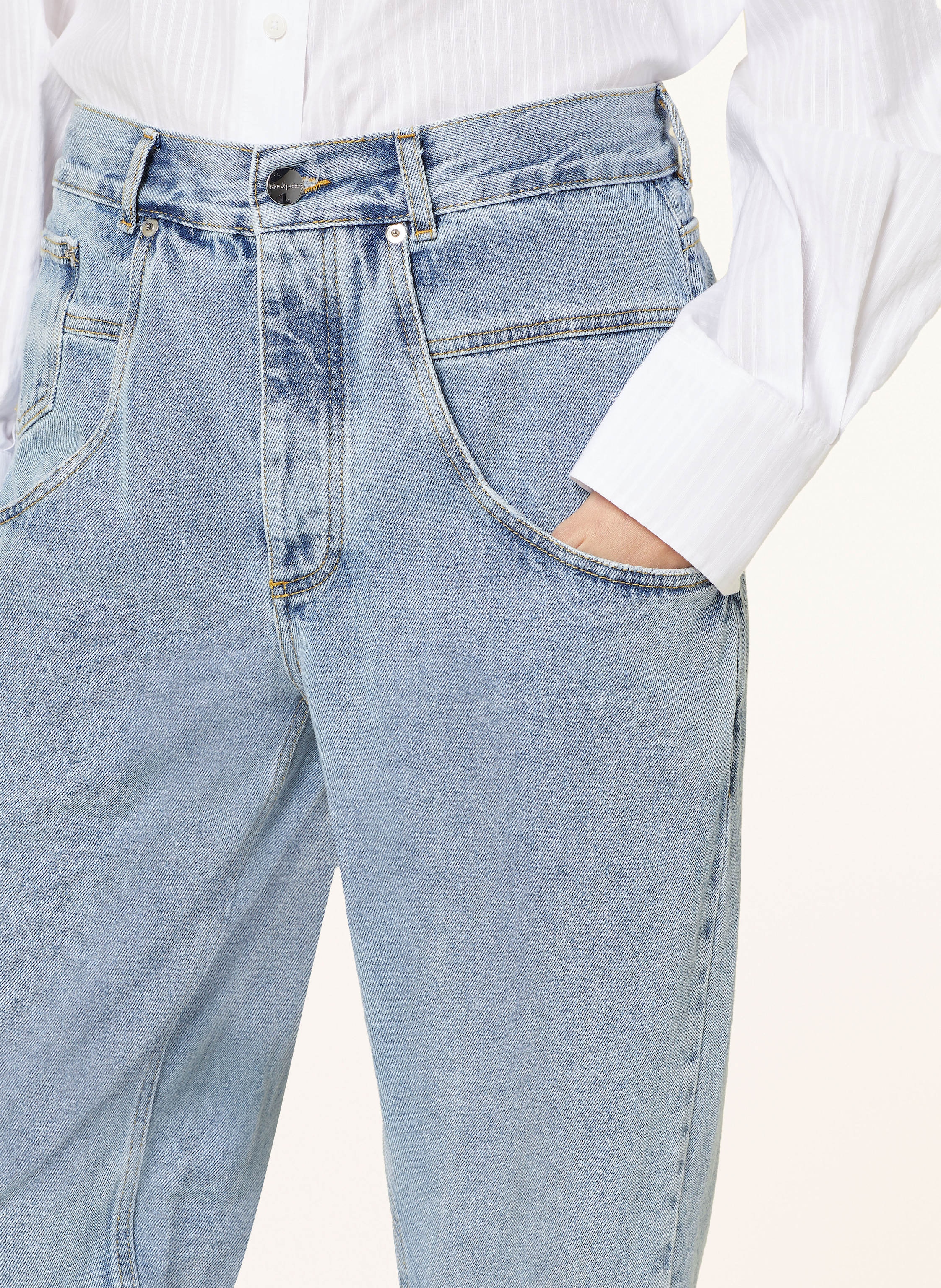 Thumbnail - Black Palms Straight Jeans Jeany 2502 blau