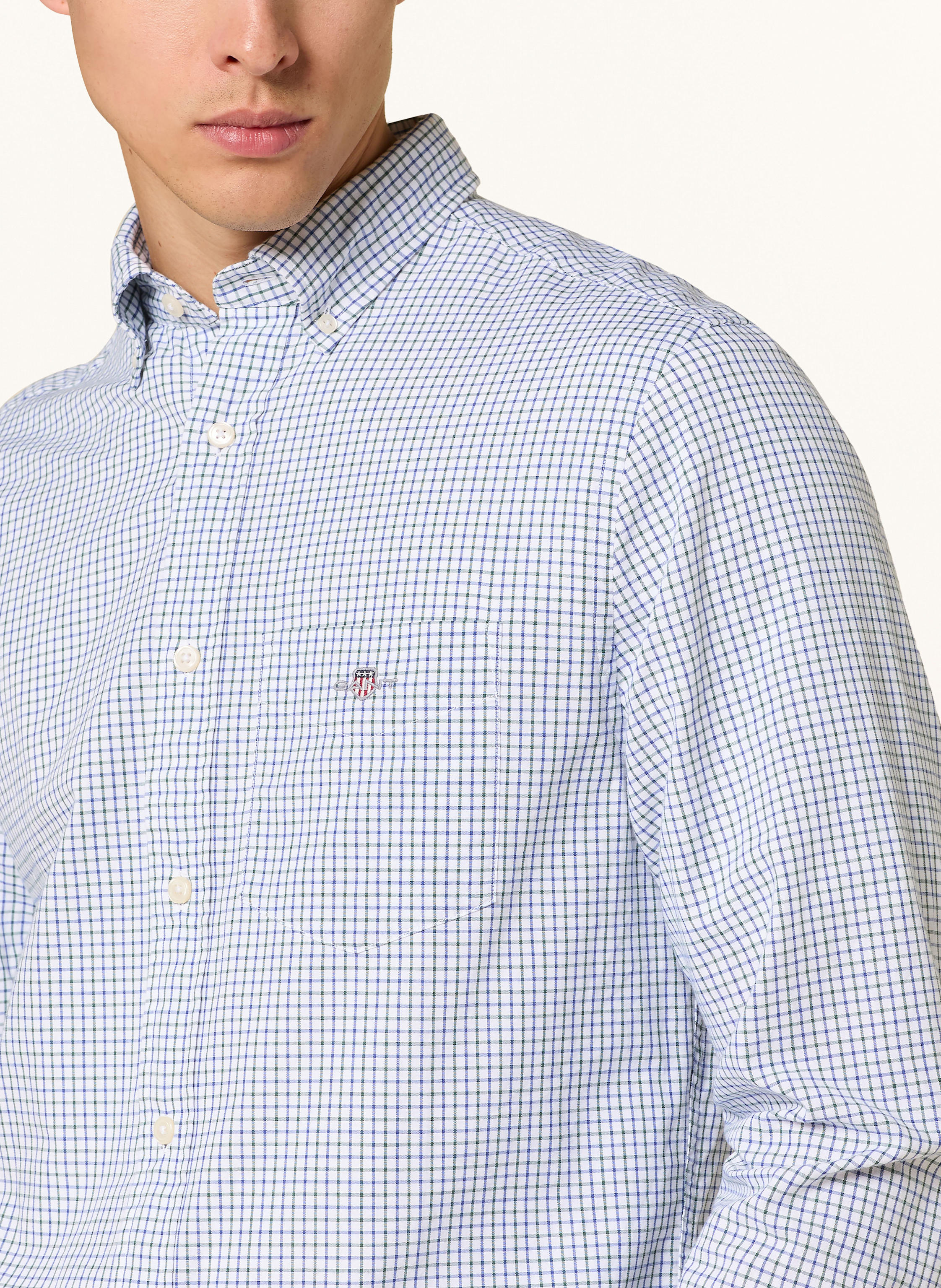 Thumbnail - Gant Hemd Regular Fit gruen