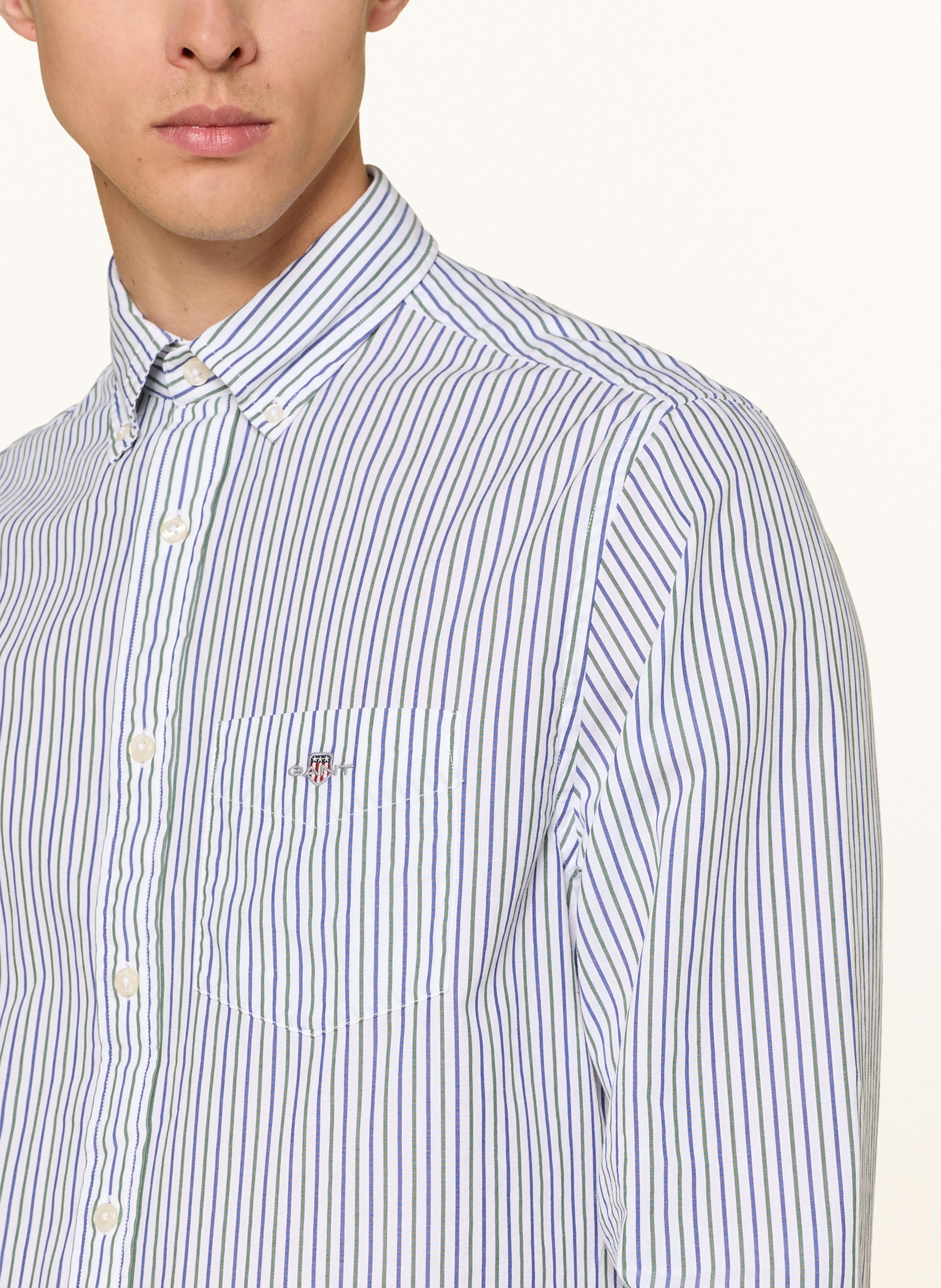 Thumbnail - Gant Hemd Regular Fit gruen