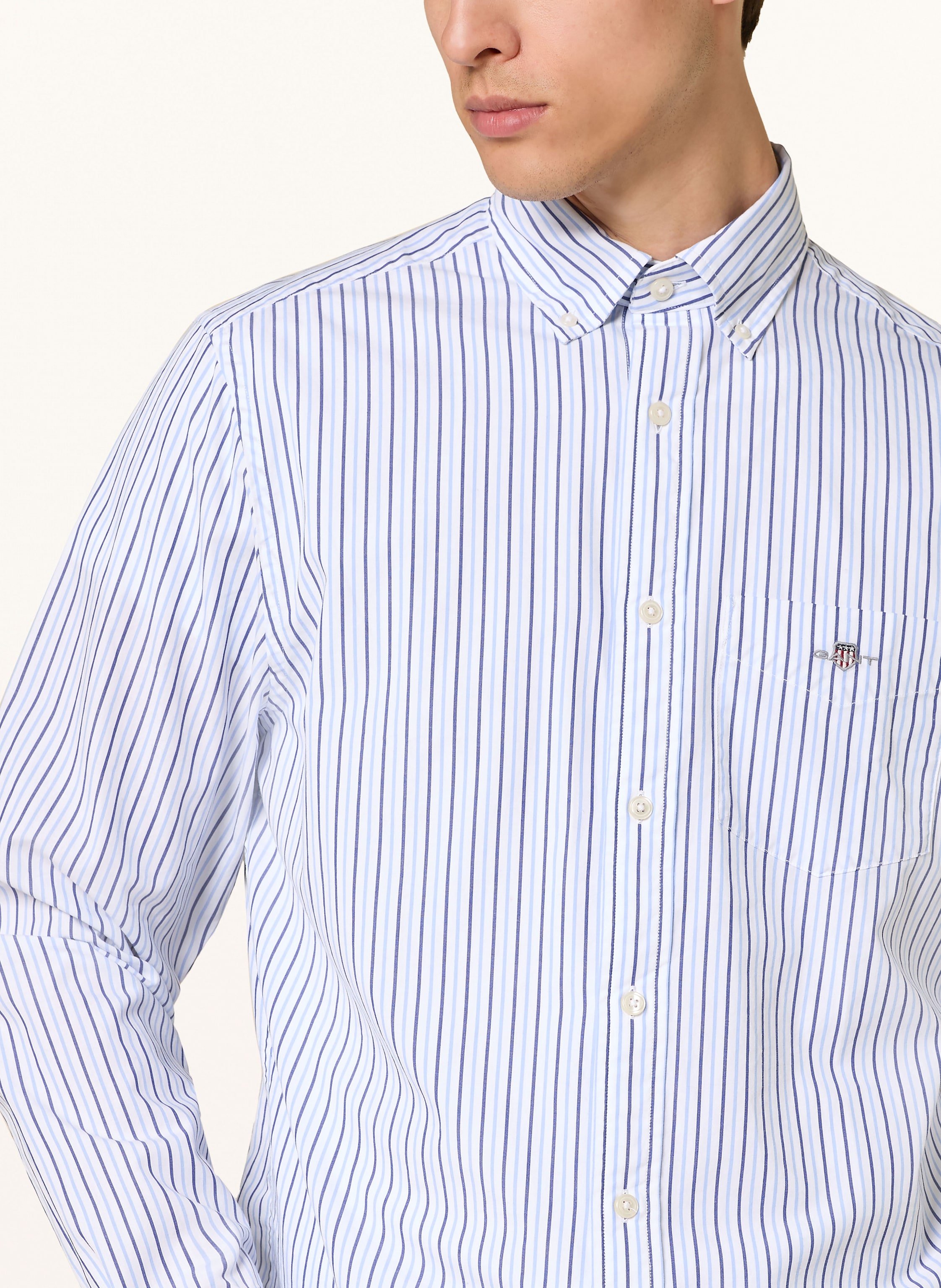 Thumbnail - Gant Hemd Regular Fit blau