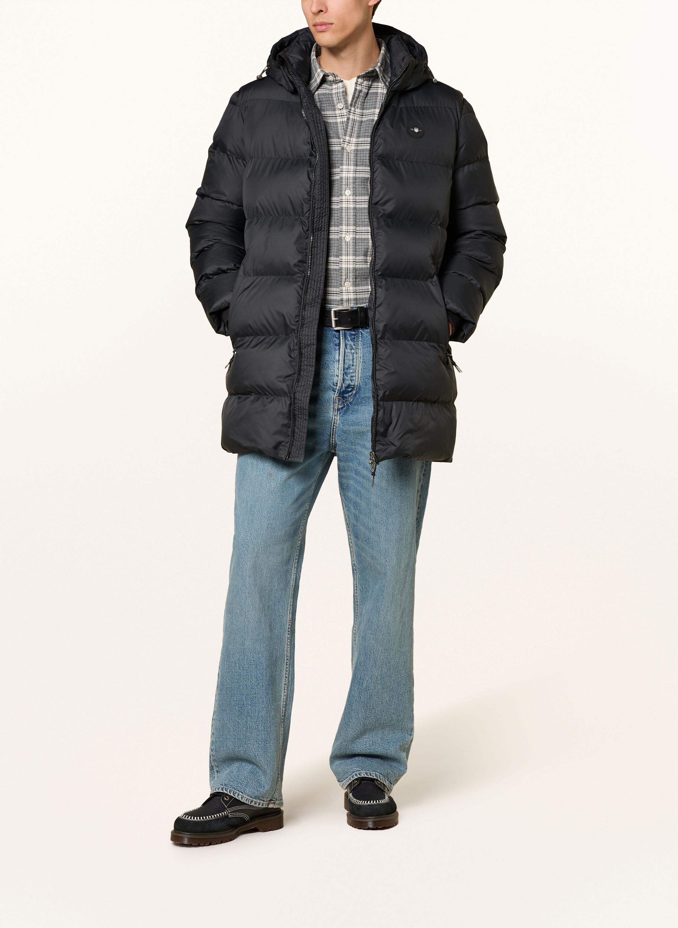 Thumbnail - Gant Flanellhemd Regular Fit grau