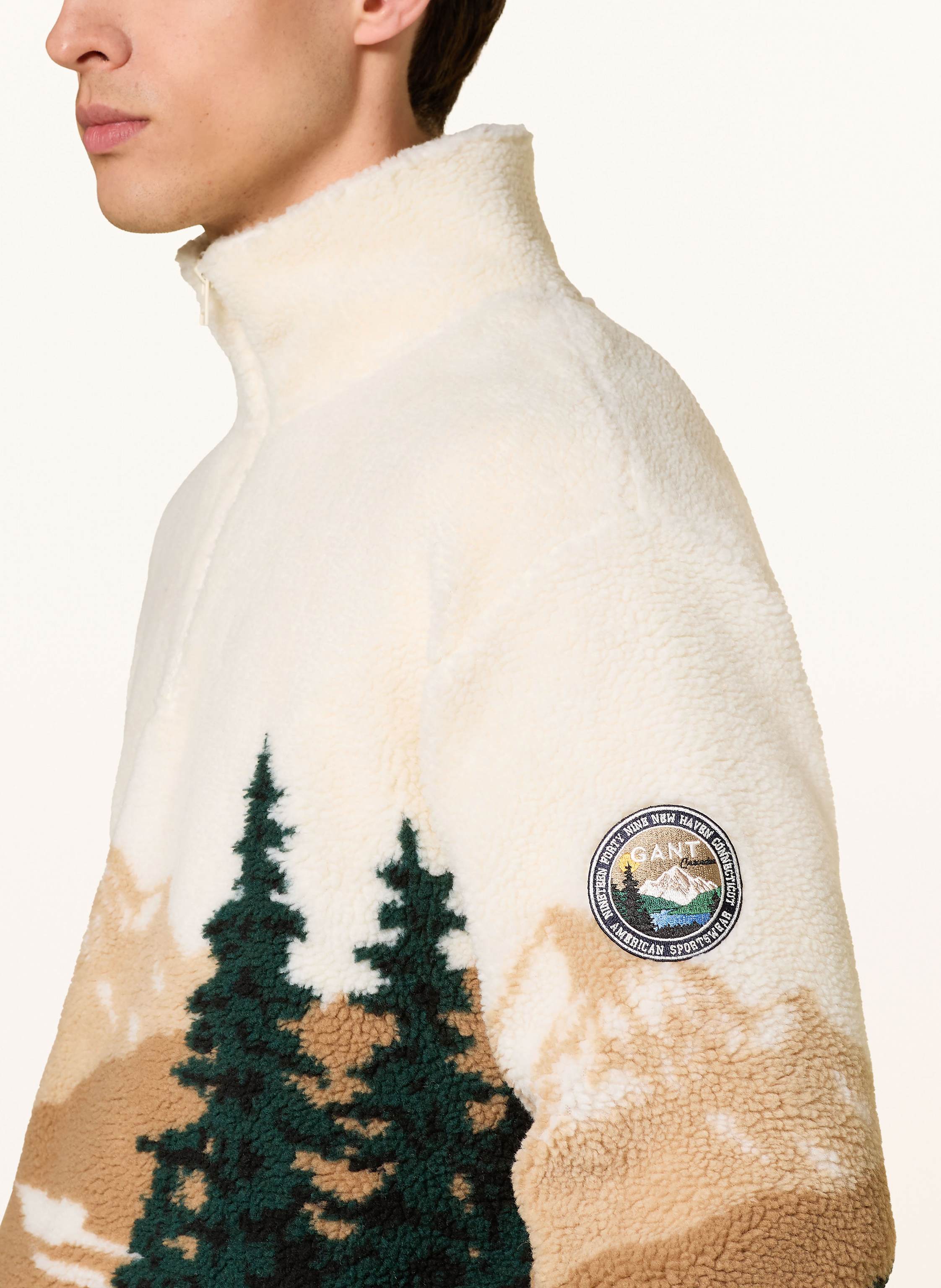 Thumbnail - Gant Fleece-Troyer beige